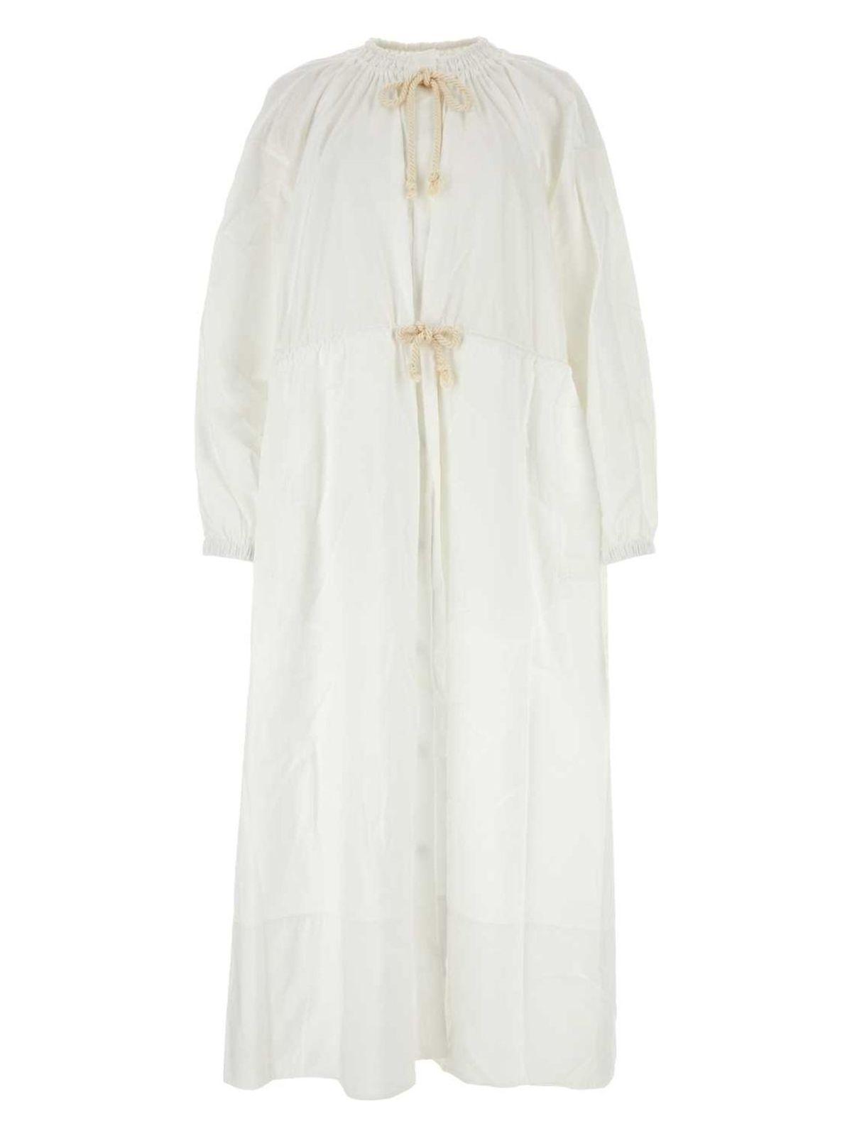 ワンピース JIL SANDER White Cotton Dress Cotton shirt dress in white - Jil Sander | Mytheresa