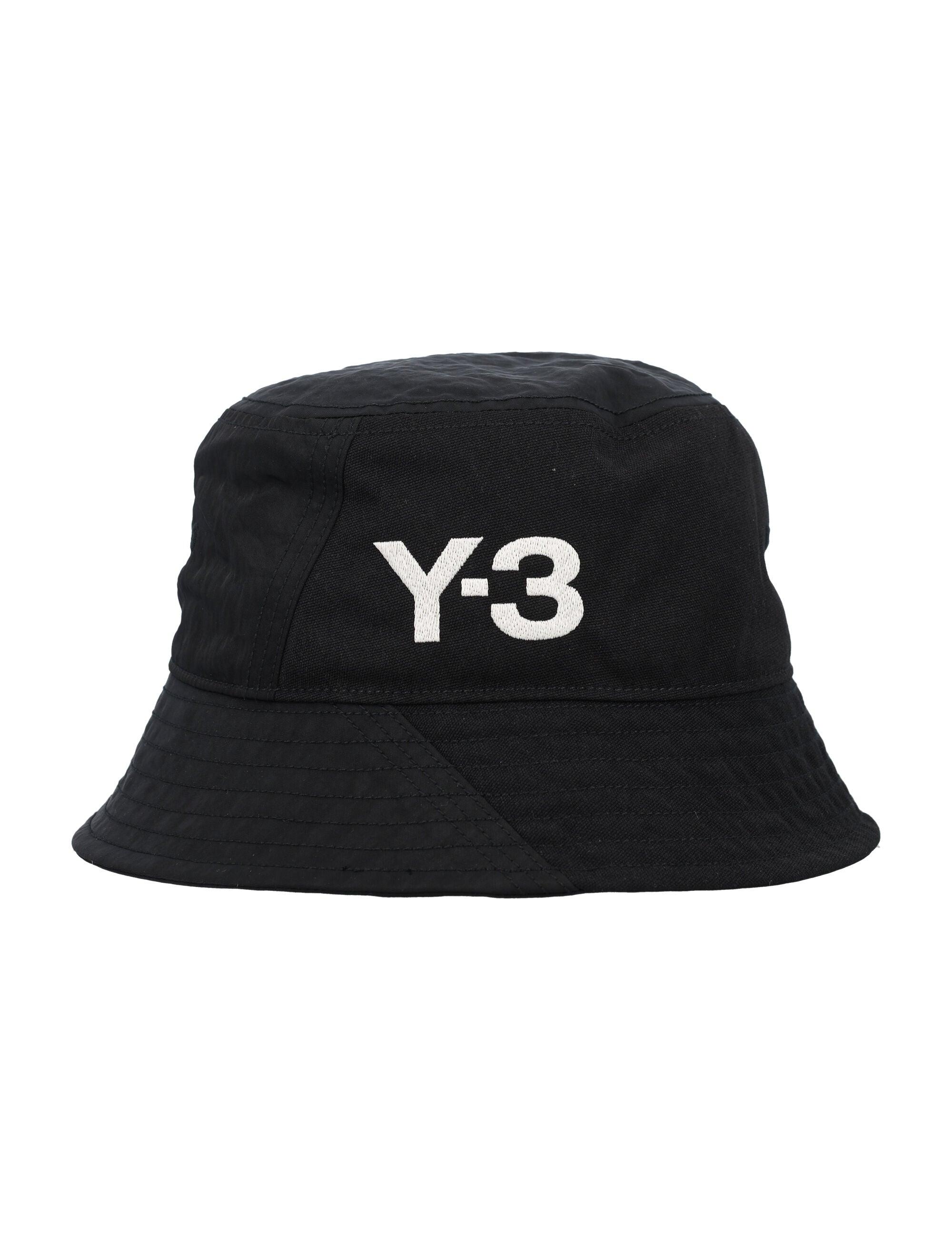 Y-3 Logo Classic Bucket Hat in Black for Men | Lyst