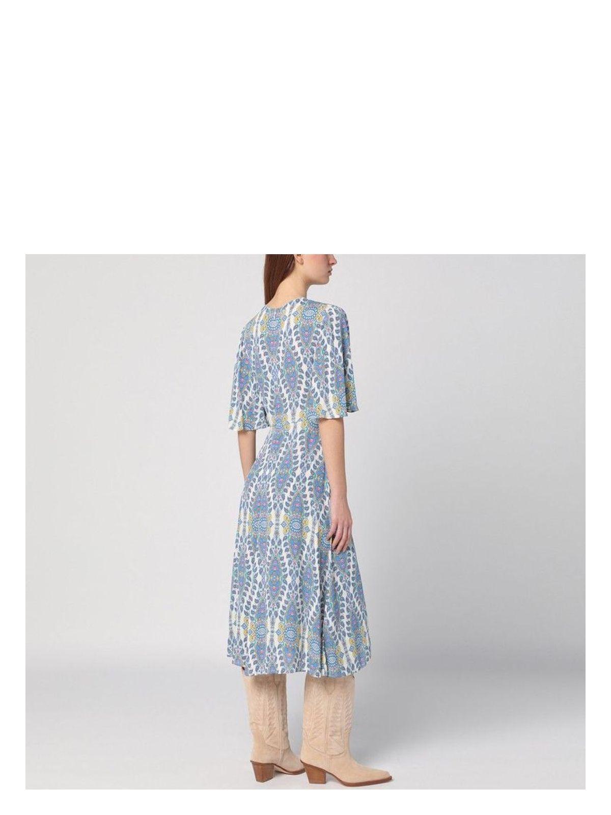 ワンピース ETRO FLARED MIDI DRESS WITH MULTI-COLOURED PRINT ETRO Flared midi dress with multi-coloured print | TheDoubleF