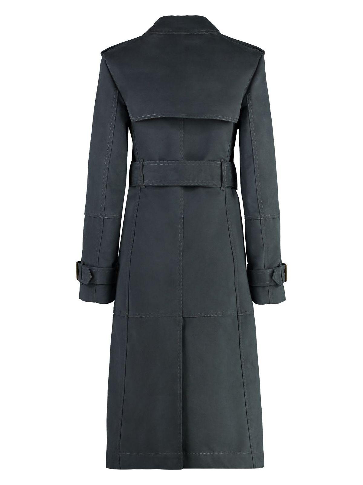 トレンチコート BURBERRY LONG ASH-COLOURED COTTON AND NYLON TRENCH COAT Burberry Long Ash-Coloured Cotton And Nylon Trench Coat in