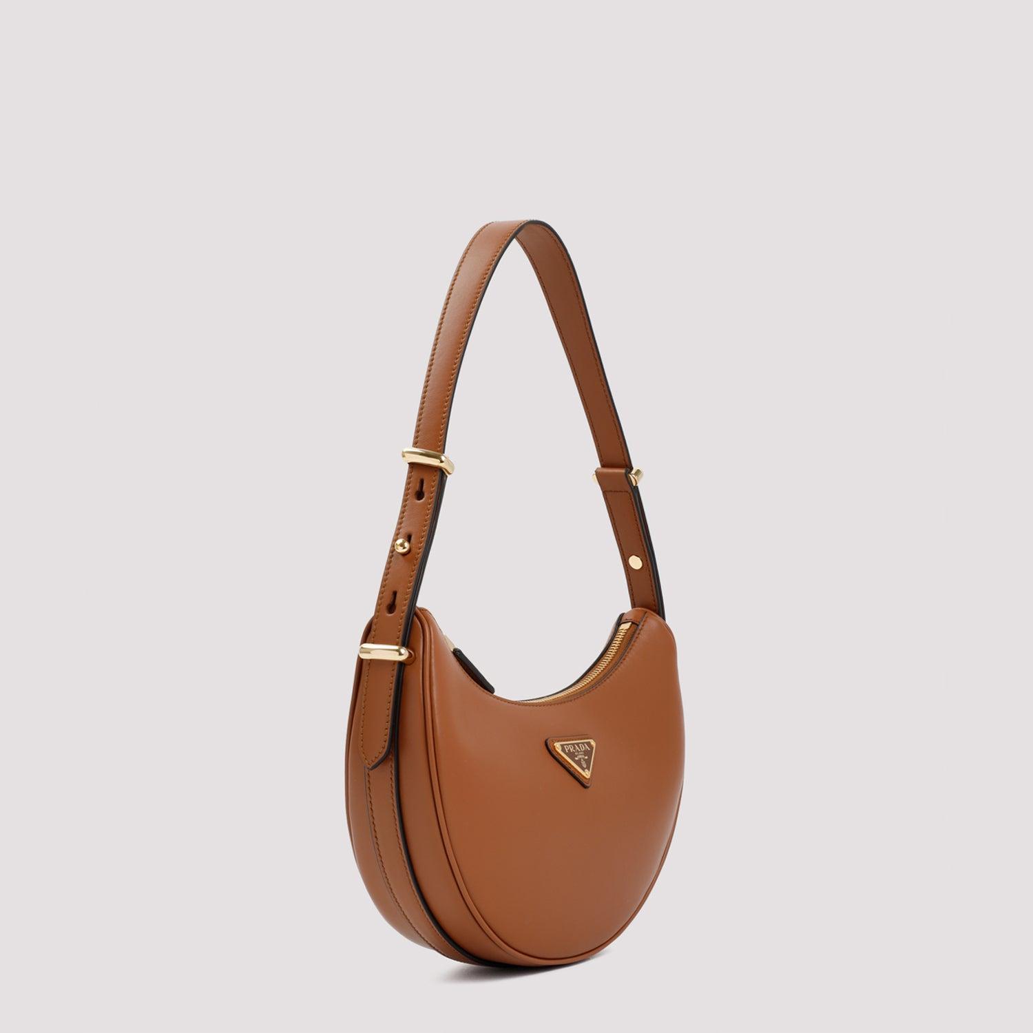 Prada - Prada Arqué Leather Shoulder Bag