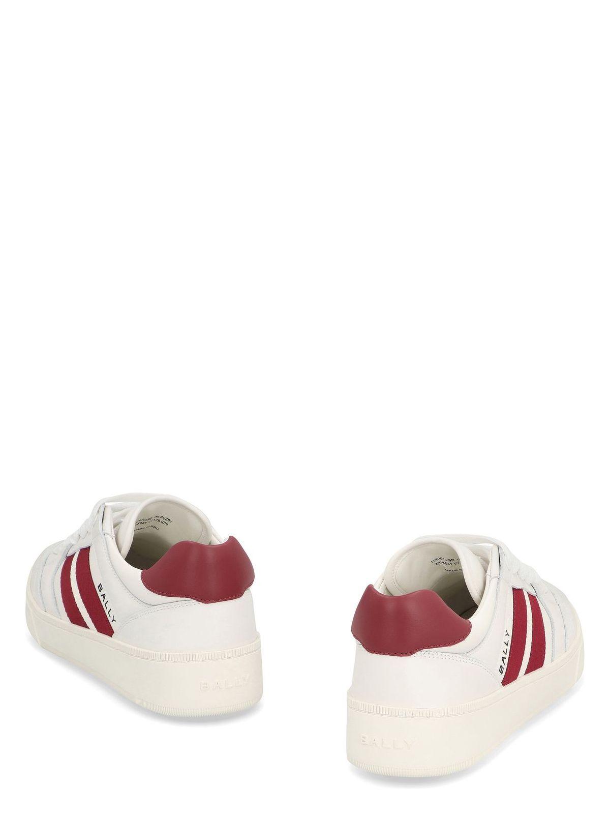 スニーカー BALLY White Leather Rebby Sneakers Bally Men's Rebby Low Top Sneakers | Bloomingdale's