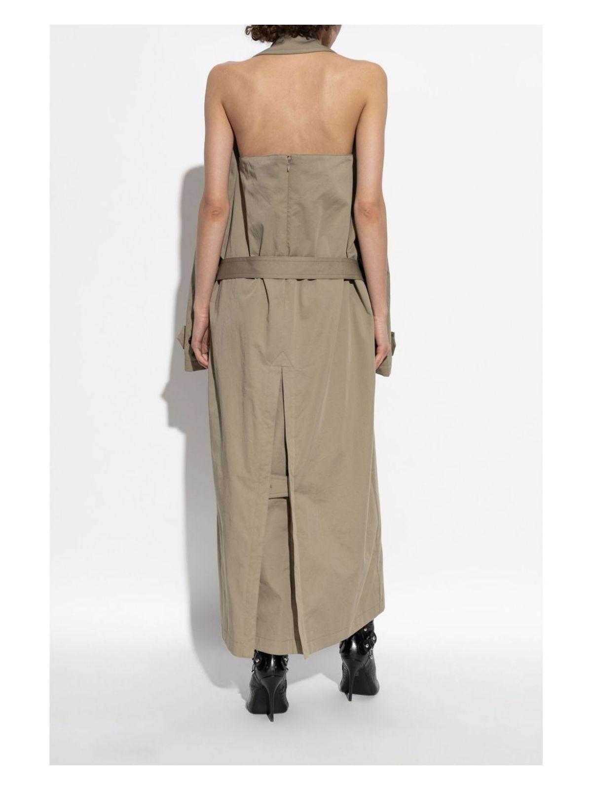 ワンピース BALENCIAGA Cappuccino Cotton Trench Suspended Dress Balenciaga Cappuccino Cotton Trench Suspended Dress in