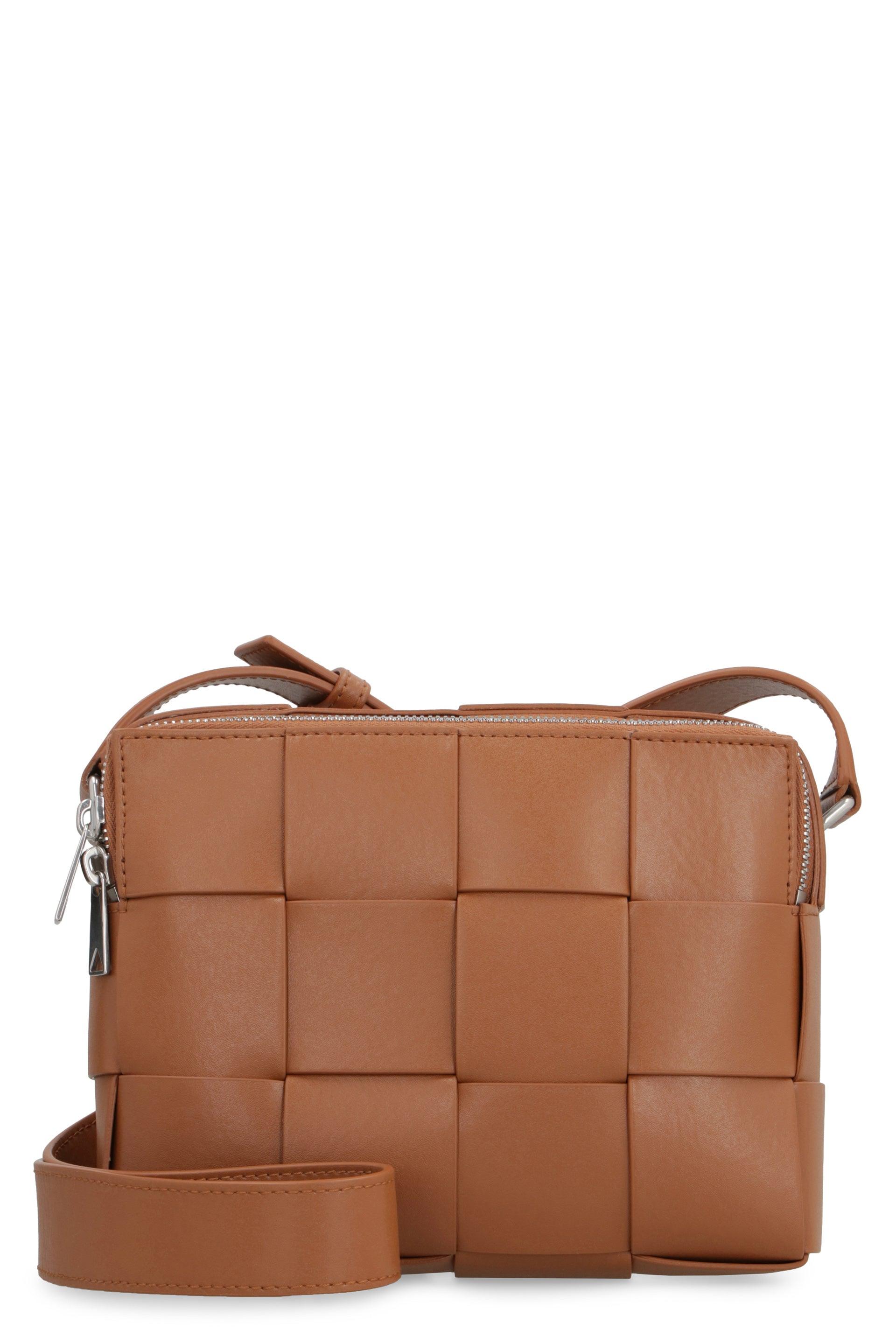 BOTTEGA VENETA, Small 'Casette' Woven Leather Camera Bag, Men