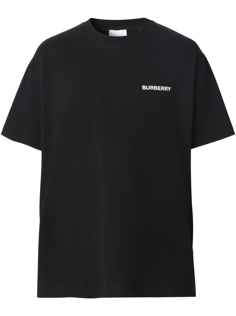 Burberry Ekd-print Cotton T-shirt in Black for Men | Lyst