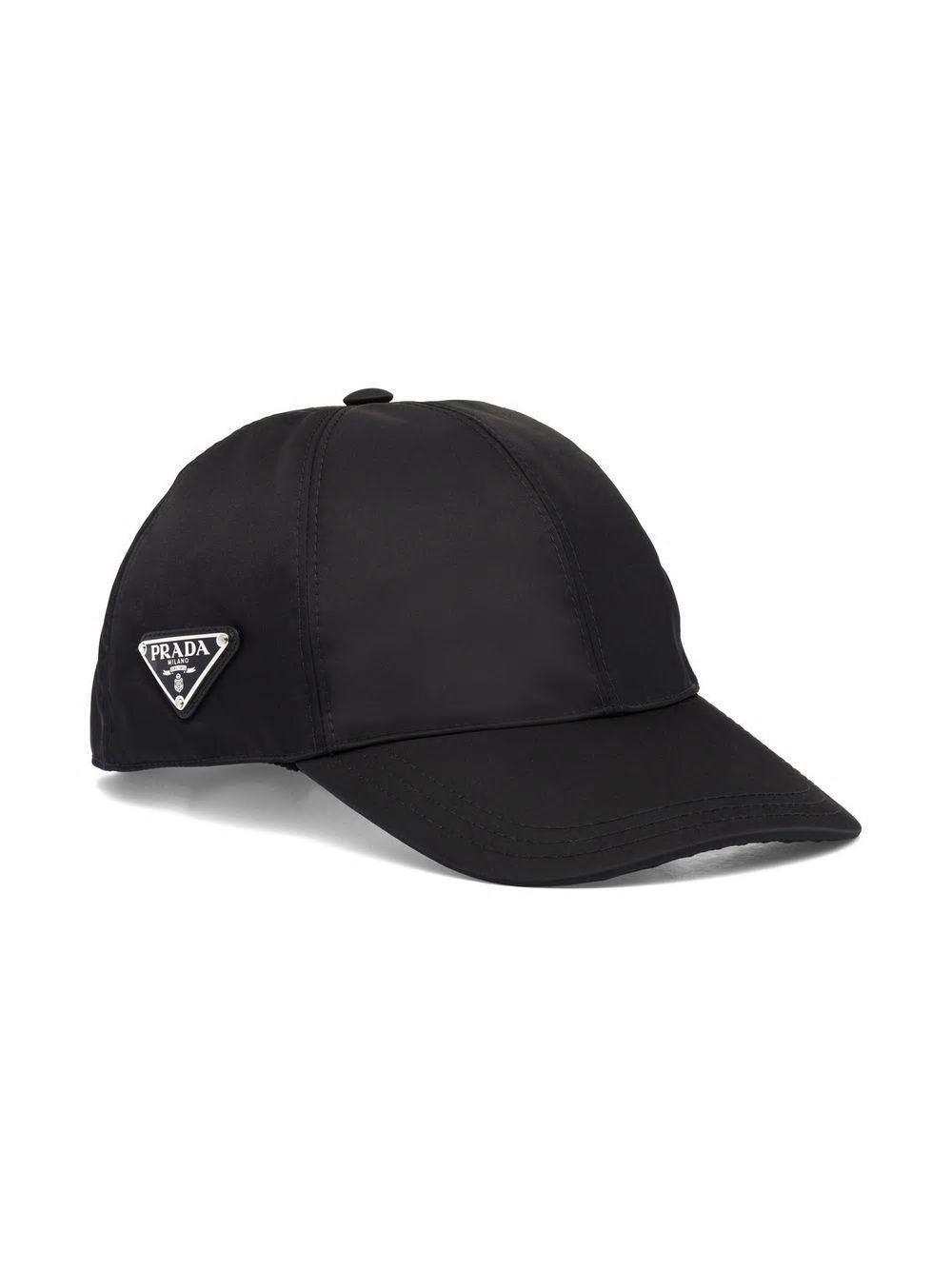 Prada Re-nylon Baseball Cap in Black for Men | Lyst