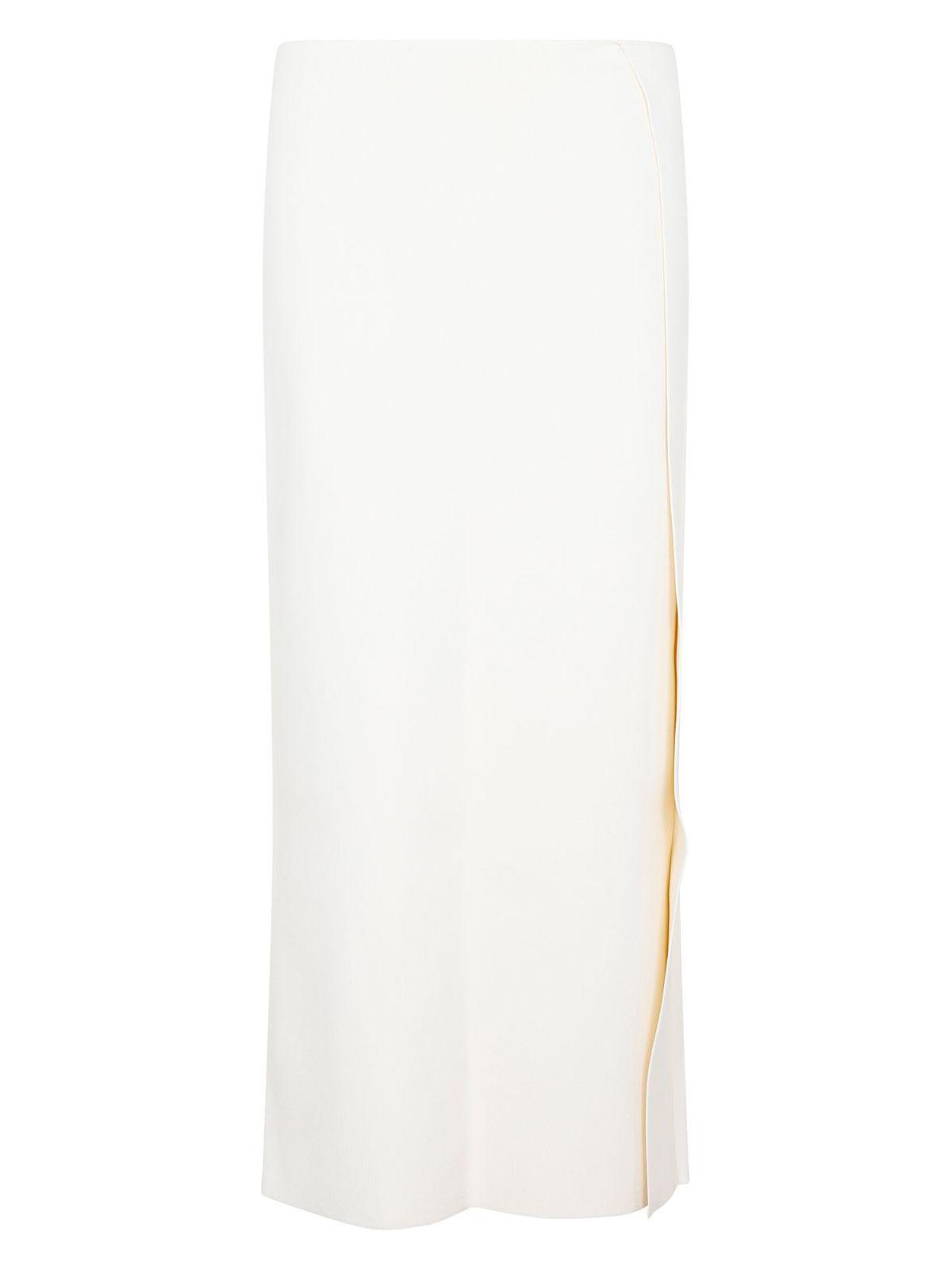 スカート JIL SANDER Ivory Viscose Blend Skirt Jil Sander Ivory Viscose Blend Skirt in White | Lyst