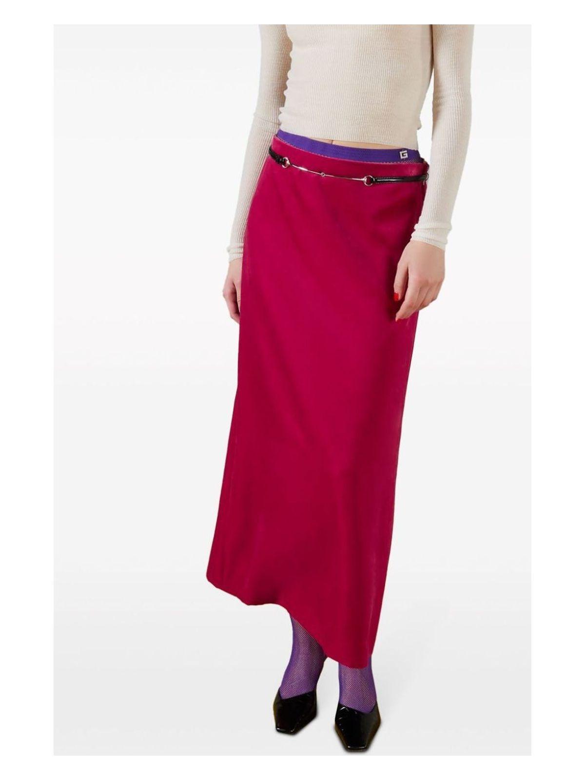 スカート GUCCI Fuchsia Velvet Skirt Gucci Fuchsia Velvet Skirt in Red | Lyst