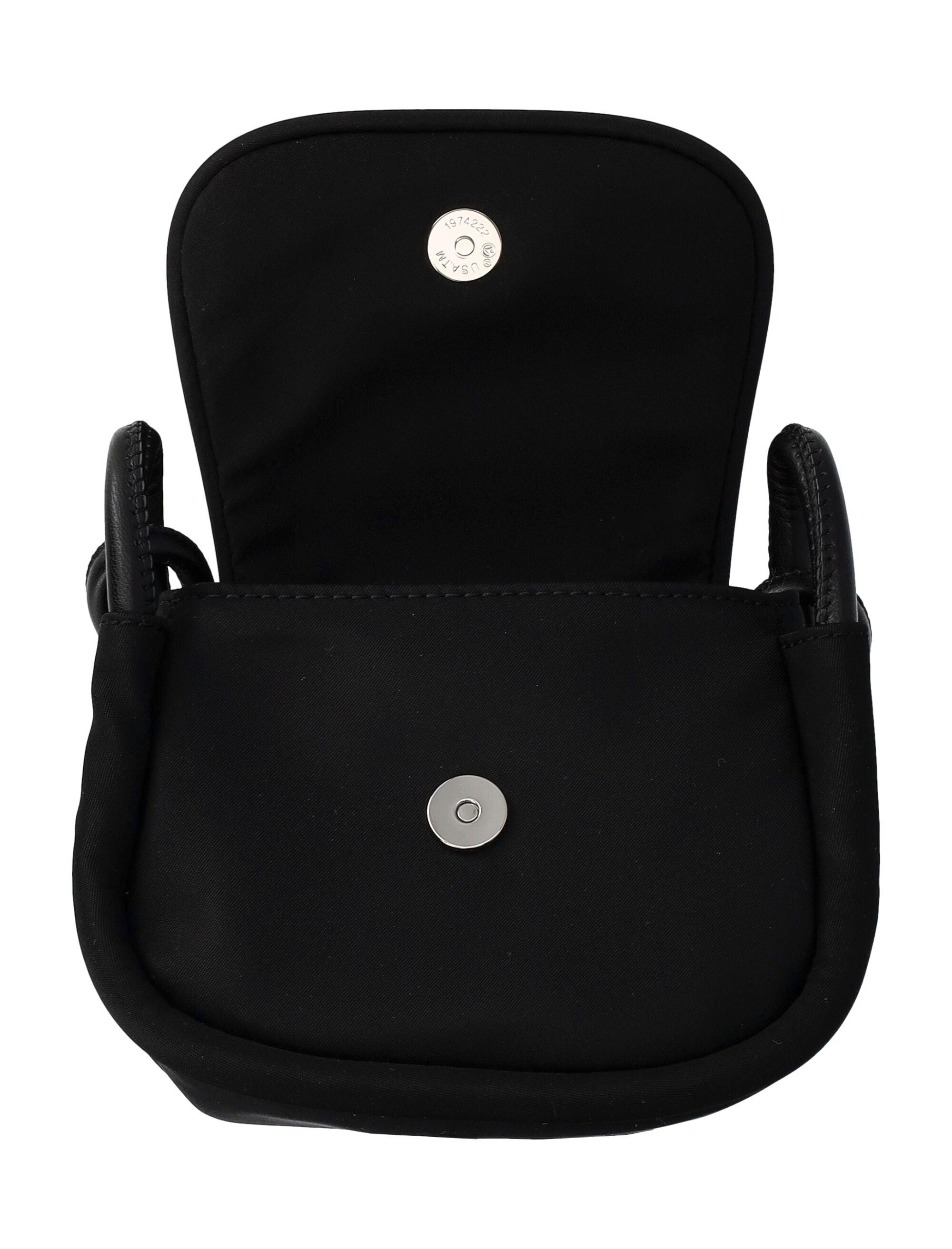 Ganni Black Knot Mini Flap Over Bag | Lyst