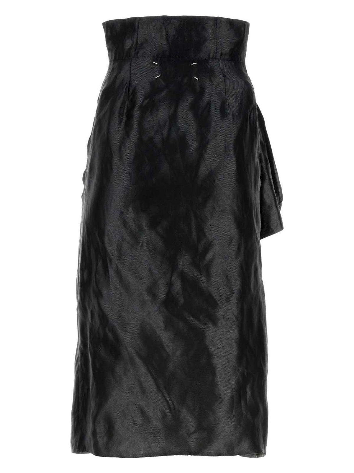 スカート MAISON MARGIELA Black Jersey Skirt Maison Margiela Jersey Skirt in Black | Lyst