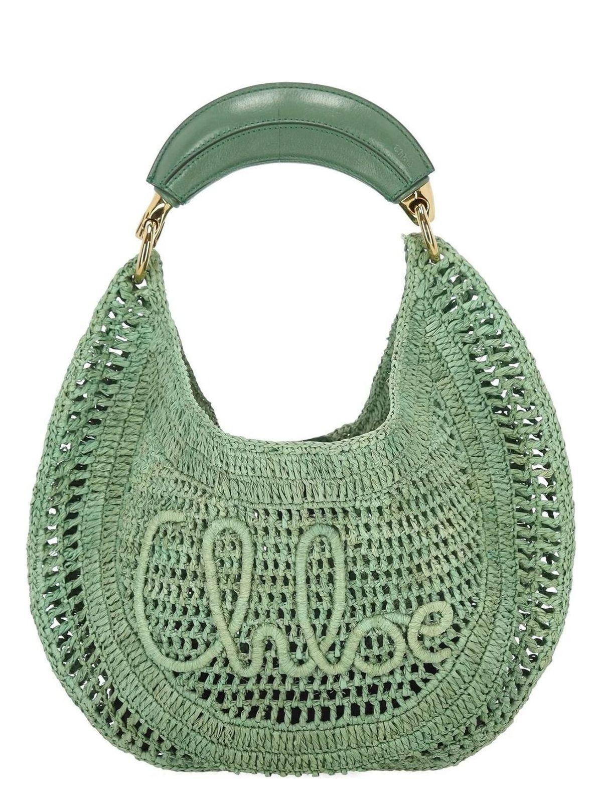 【CHLOE】Summer Banana hobo bag Shop Chloé - Summer Banana Logo-Crocheted Hobo Bag | Saks