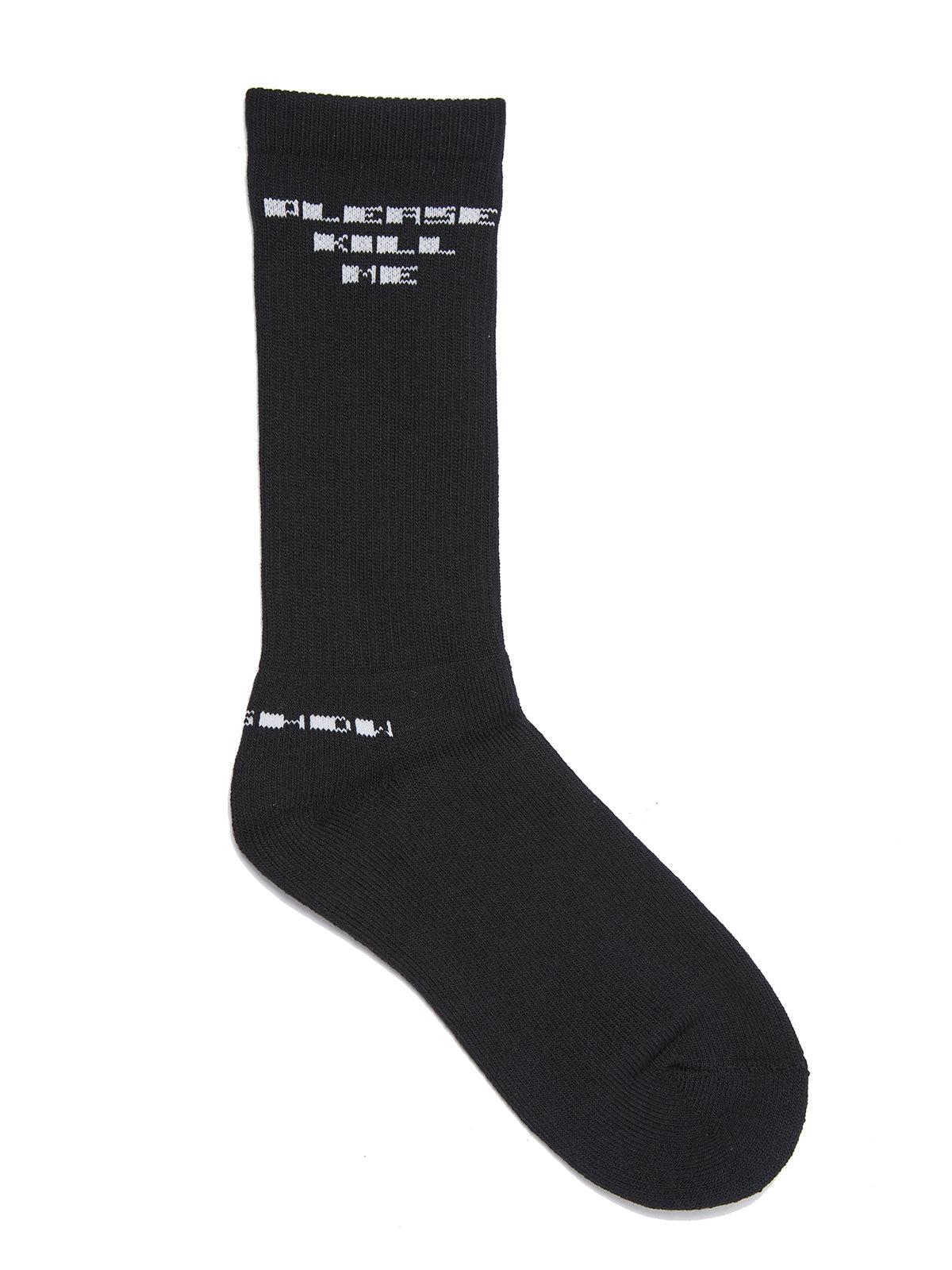 Rick Owens DRKSHDW Logo Intarsia Socks in Black for Men | Lyst