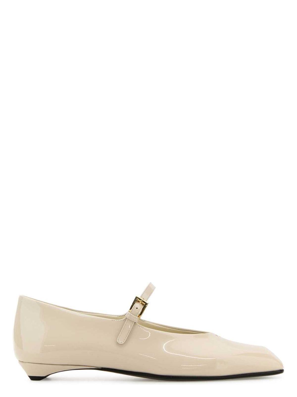 バレエシューズ Prada Ivory Leather Ballerinas Prada Ivory Leather Ballerinas | italist