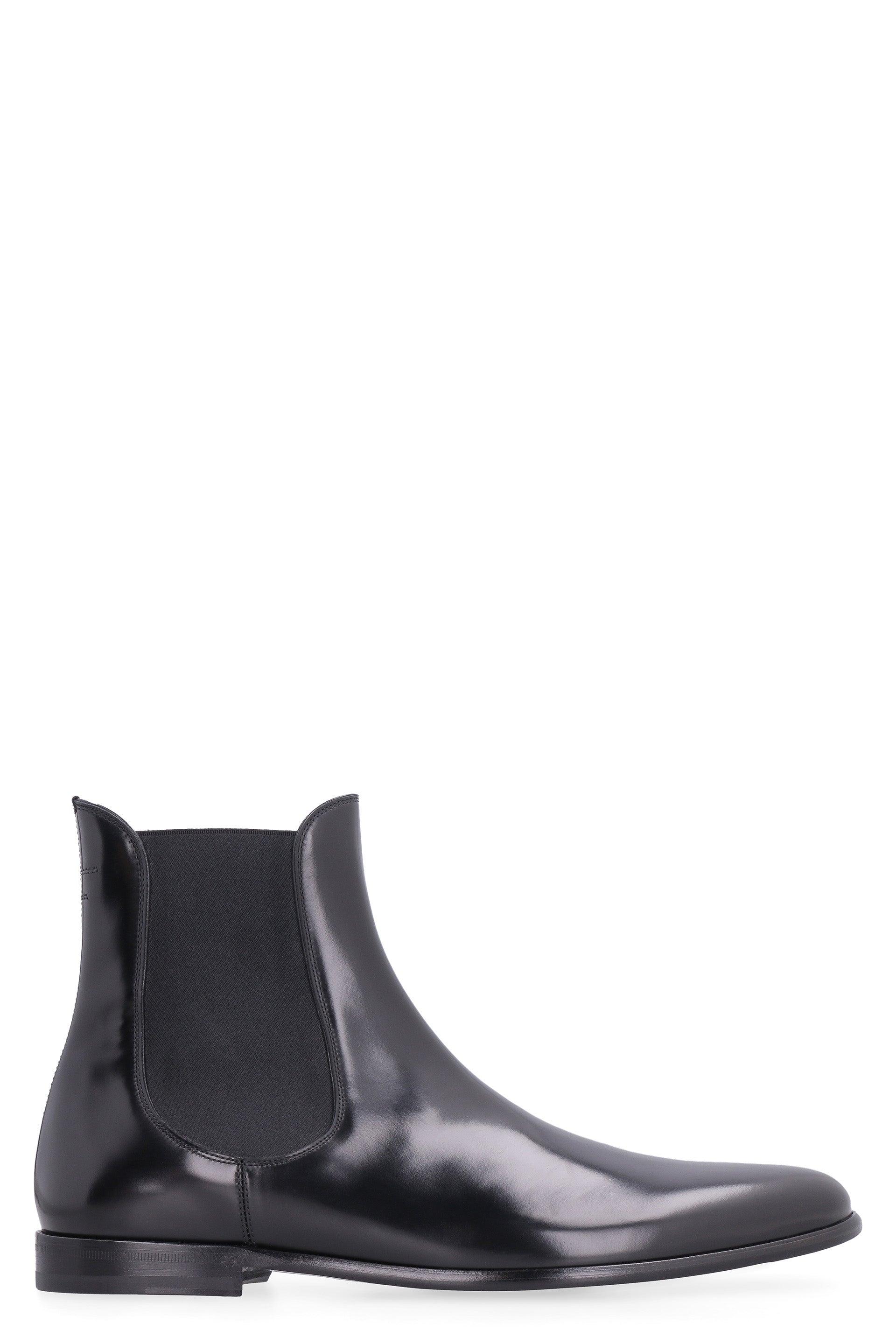 diameter overskæg pålidelighed Dolce & Gabbana Spazzolato Leather Chelsea Boots in Black for Men | Lyst