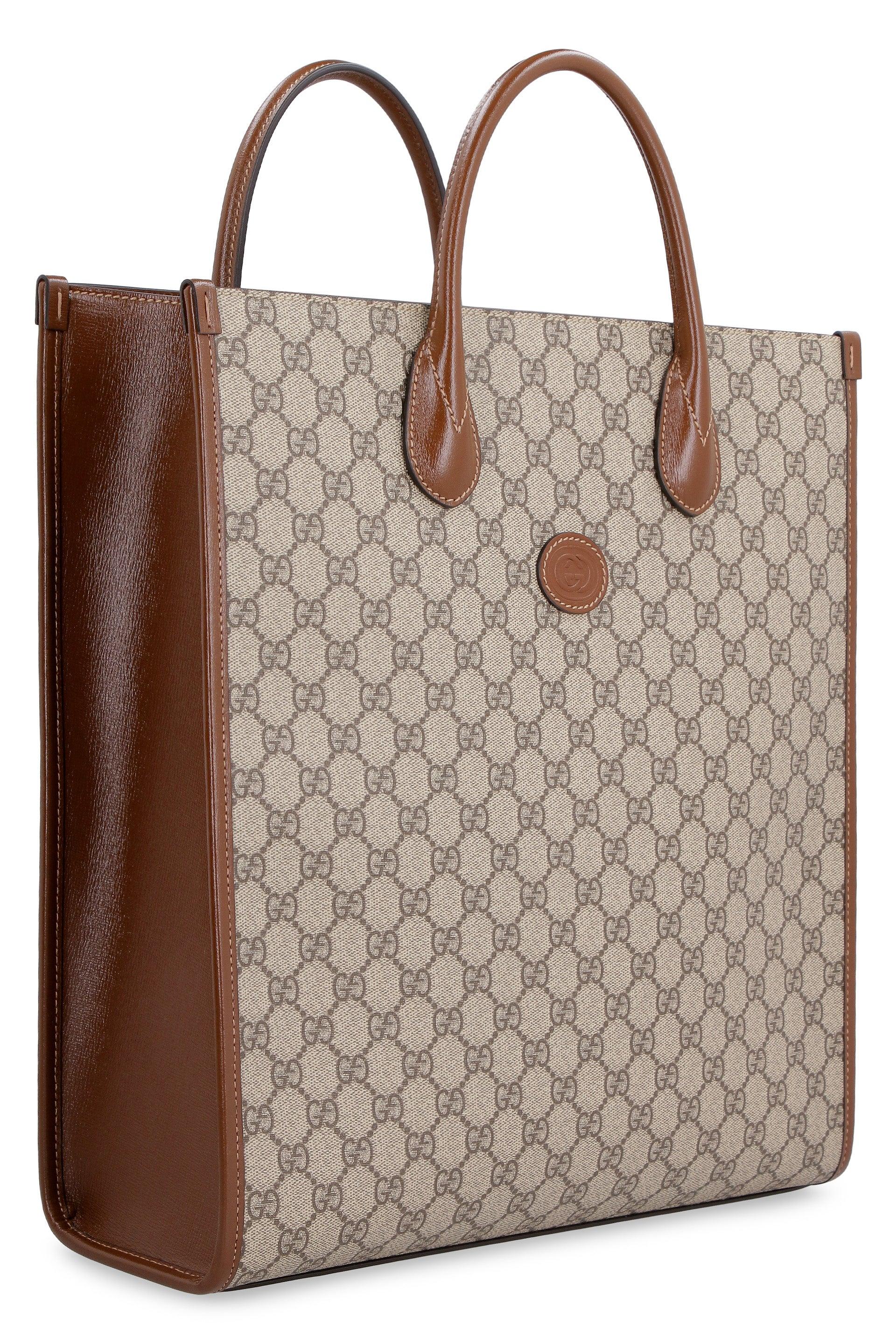 Gucci GG Supreme Fabric Tote in Brown for Men Lyst