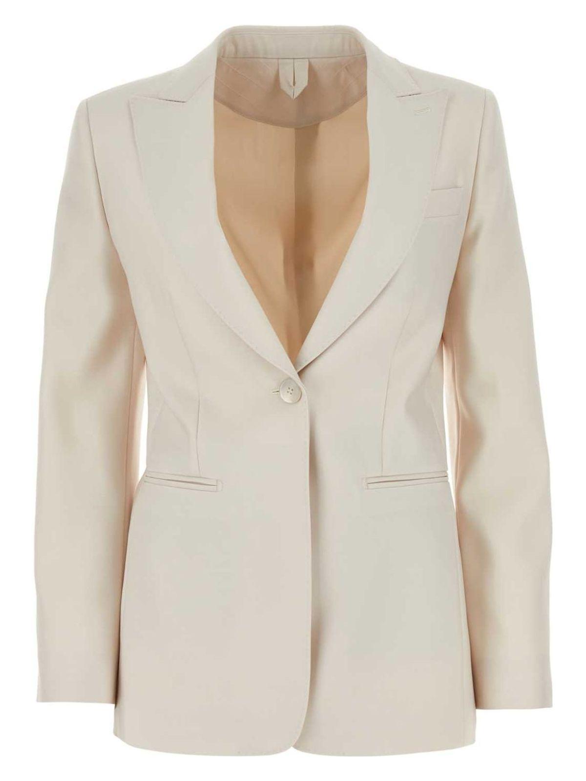 ジャケット Max Mara Ivory Duchesse Avoriaz Blazer Max Mara Ivory Duchesse Avoriaz Blazer in Natural | Lyst