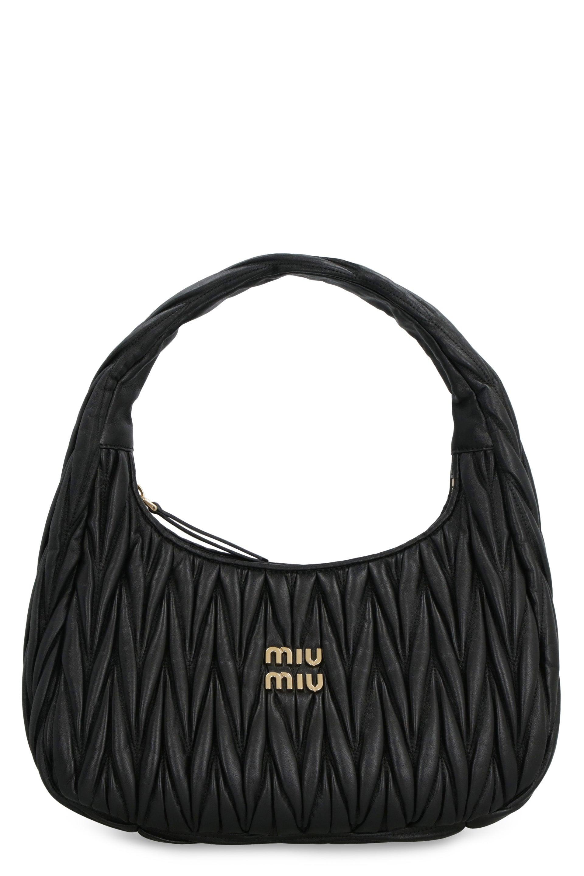 Miu Miu 'hobo Miu Wander' Bag in Black