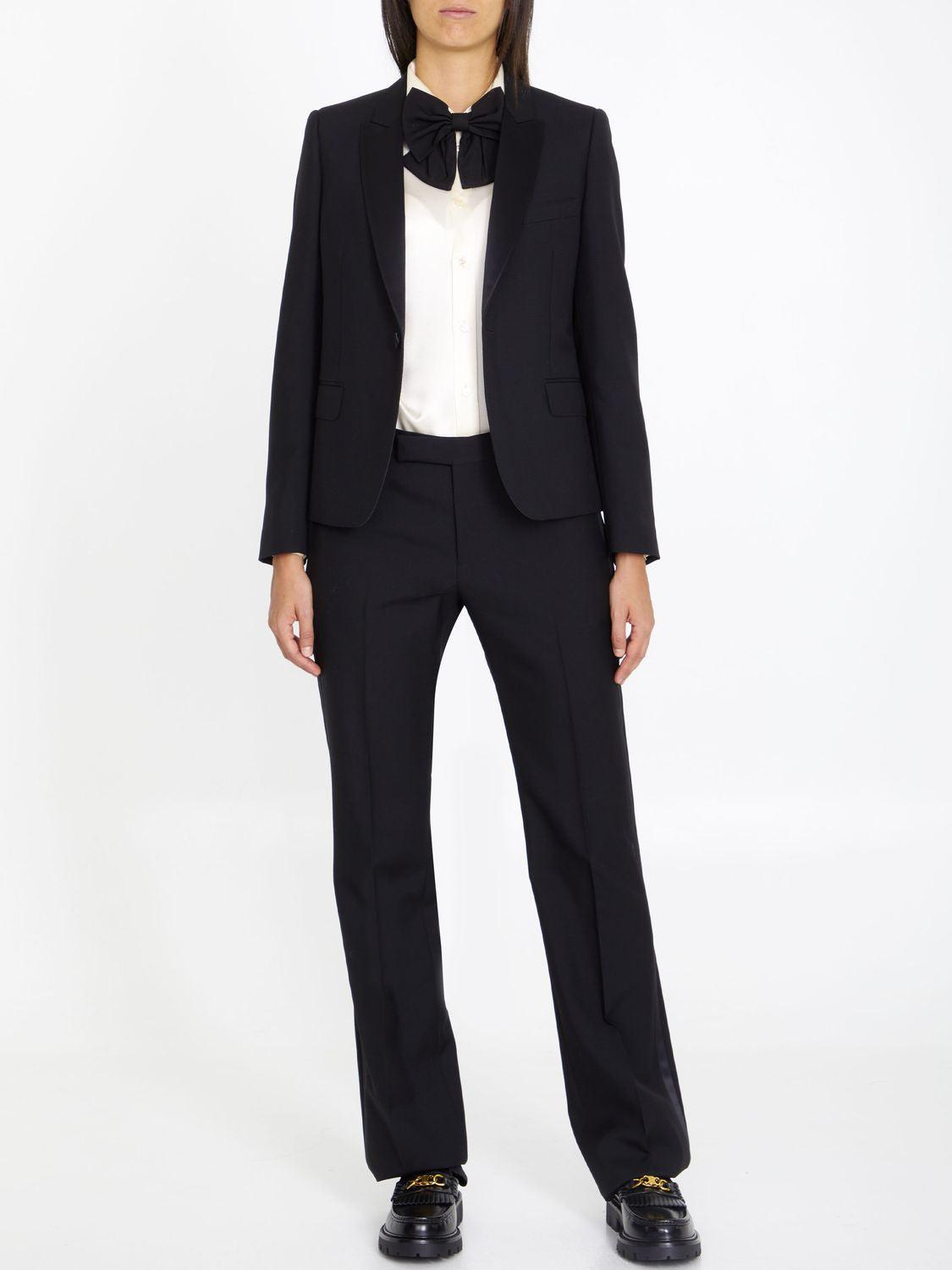 モダンクラシック▼Dylan Tux Pants▼CELINE CELINE DYLAN PANTS IN SOFT LAMBSKIN | REVERSIBLE