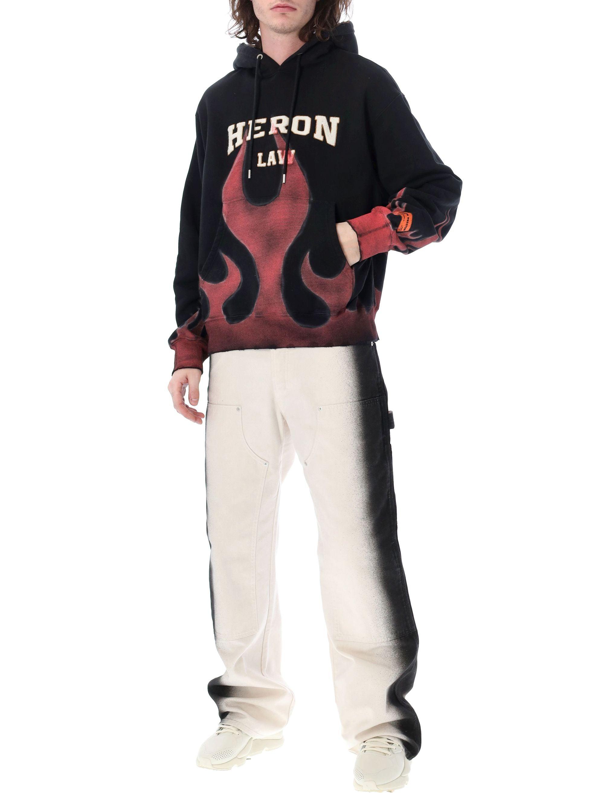 HERON PRESTON Law Flames パーカー Heron Preston Black 'Law Flames' Hoodie Heron Preston