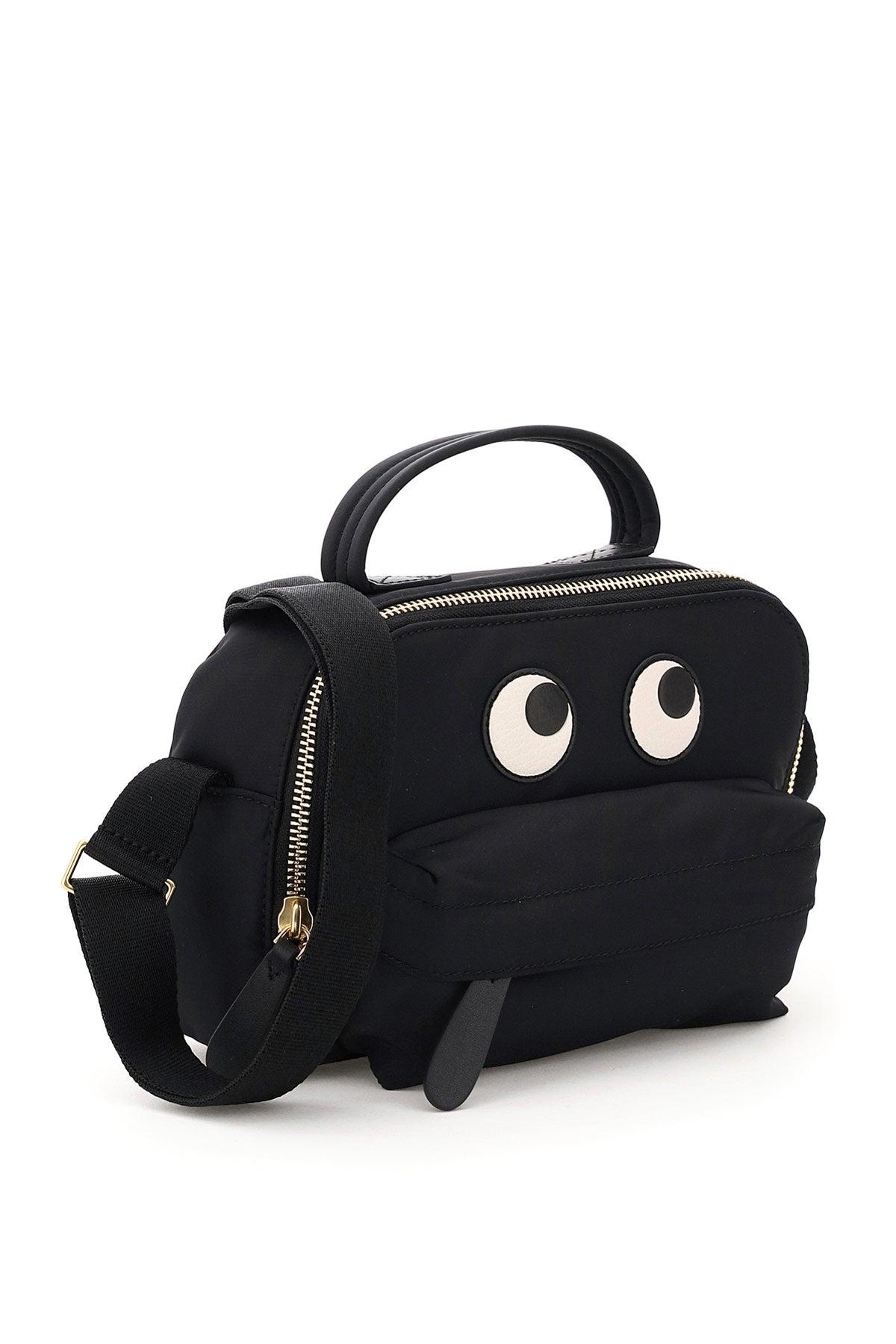 Anya Hindmarch Nylon Crossbody Pouch Eyes in Black