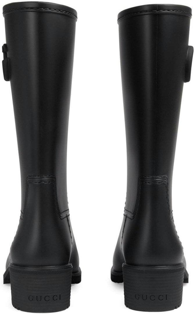 Gucci Rubber Rain Boots in Black Lyst UK
