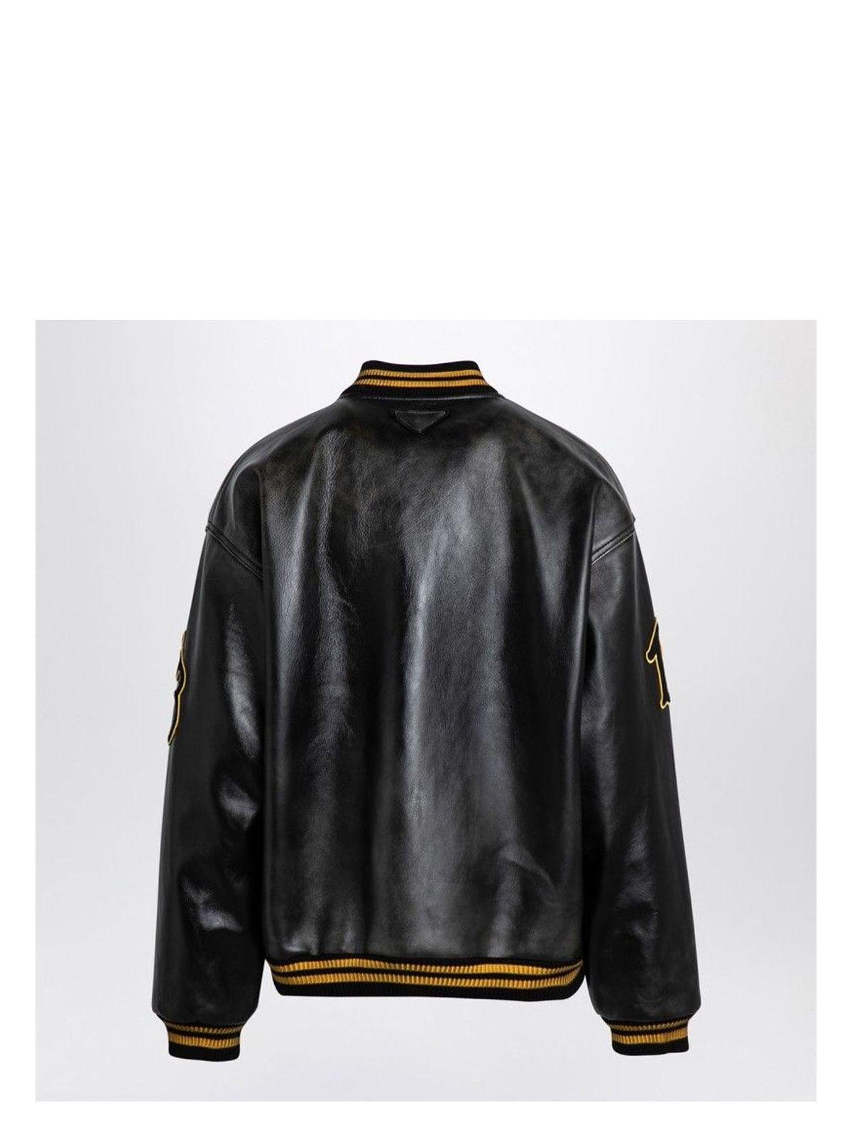 prada-Black-Leather-Bomber-