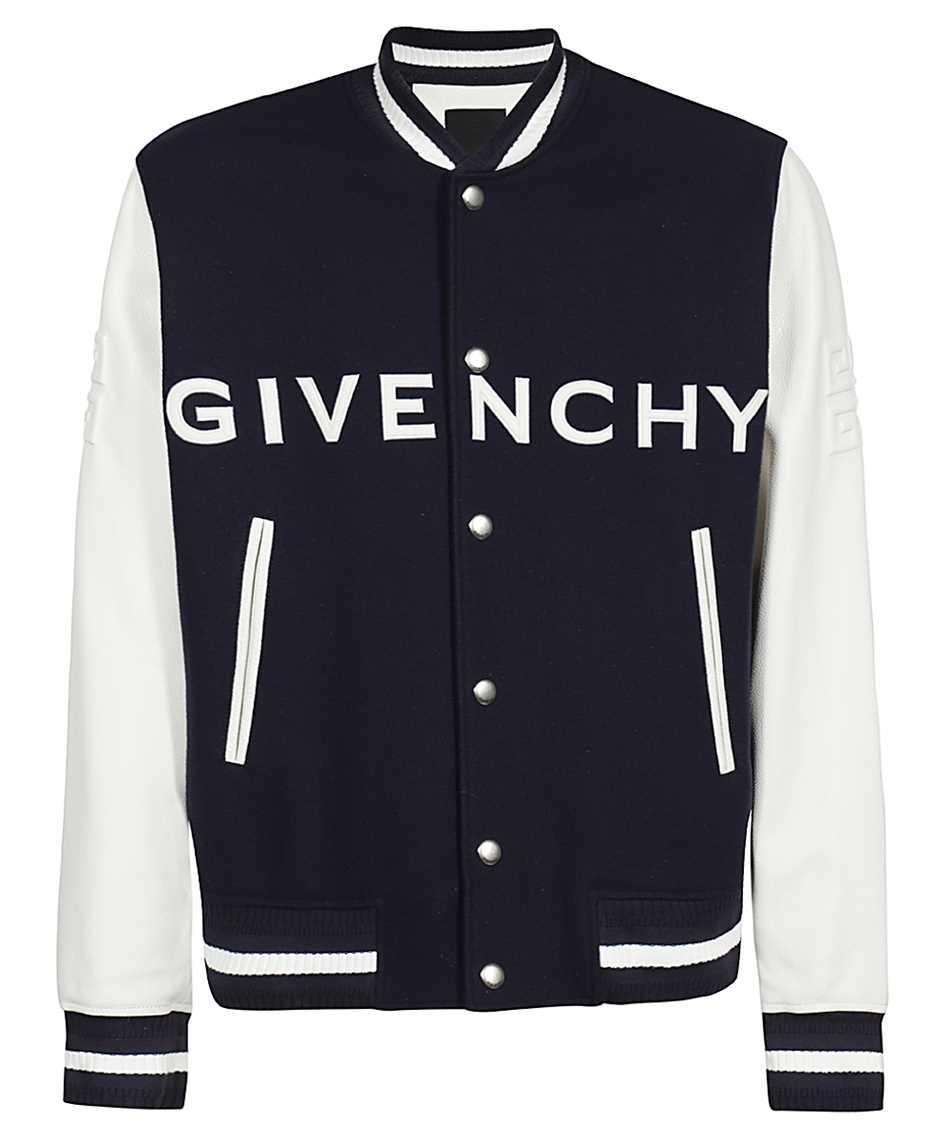 Givenchy Varsity Jacket In Wool And Leat in Blue for Men | Lyst