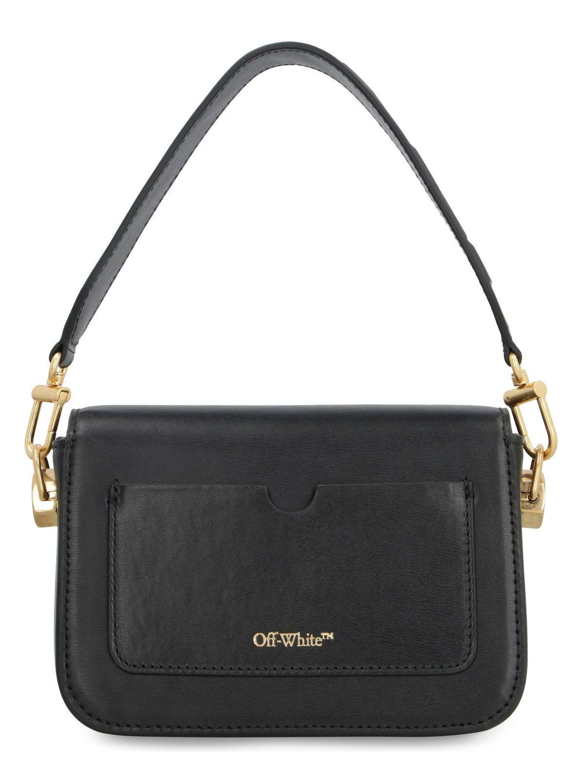 ハンドバッグ Off White Black leather small Plain Binder handbag Off-White Black Leather Small Plain Binder Handbag | italist