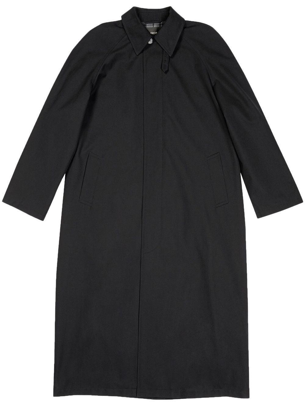 Balenciaga Coat Trench in Black for Men | Lyst