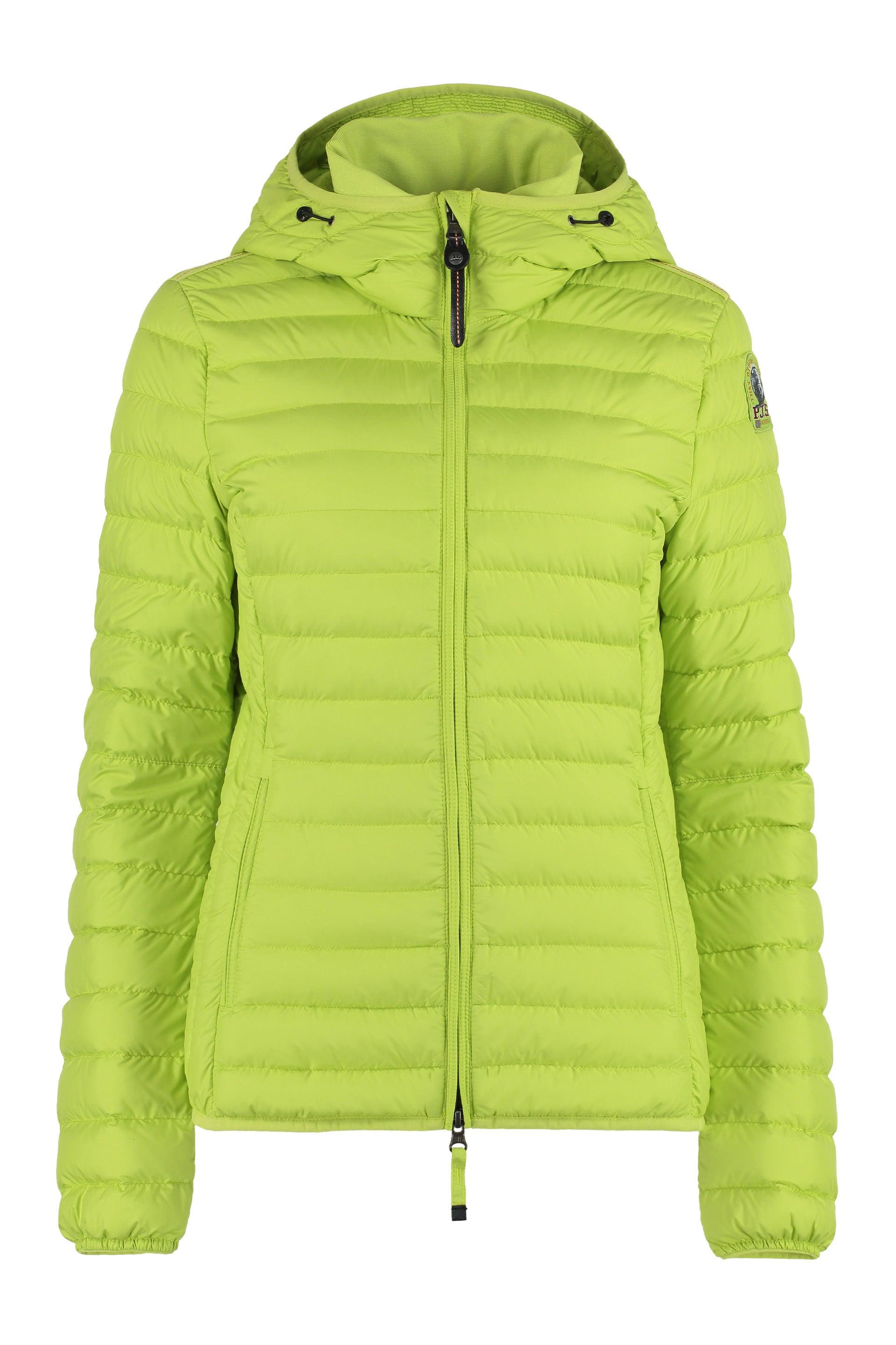 Parajumpers Juliet Hooded Down Jacket in Green | Lyst