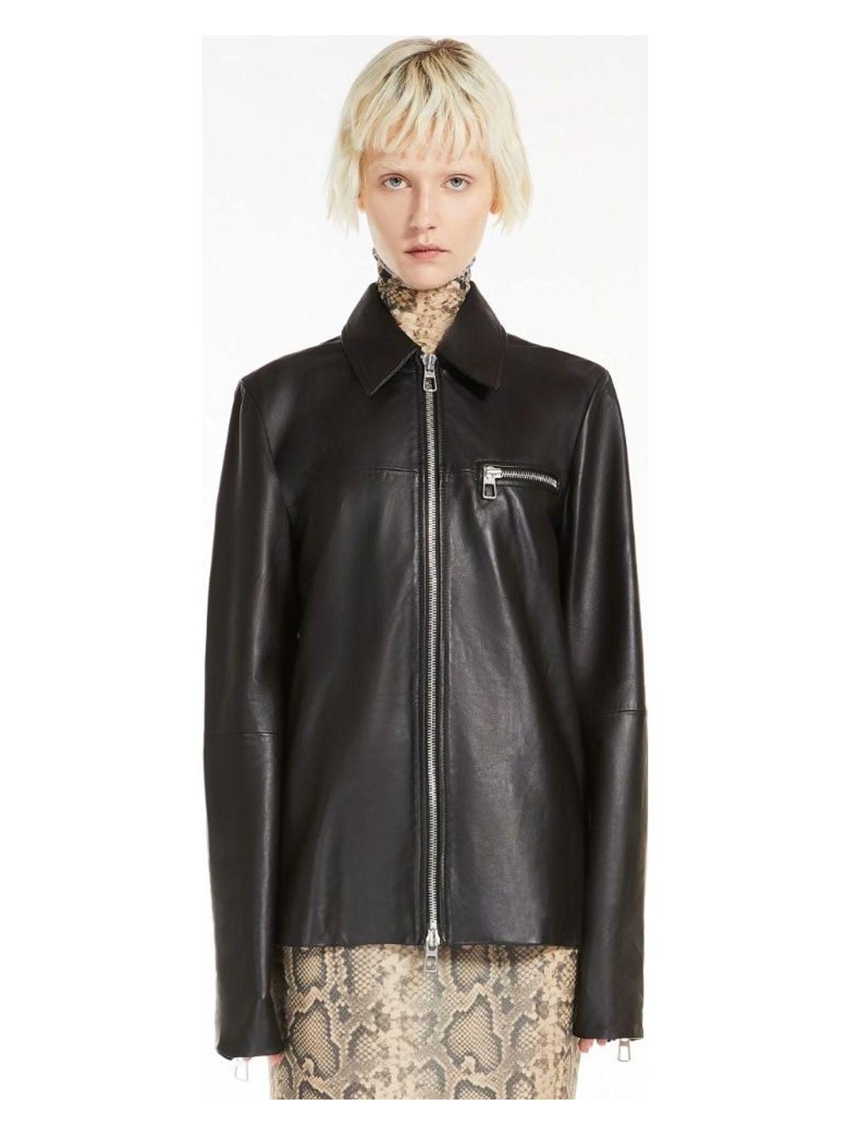 MAX MARA ALARICO ペプラム バック ブレザー ジャケット Leather coat | Max Mara