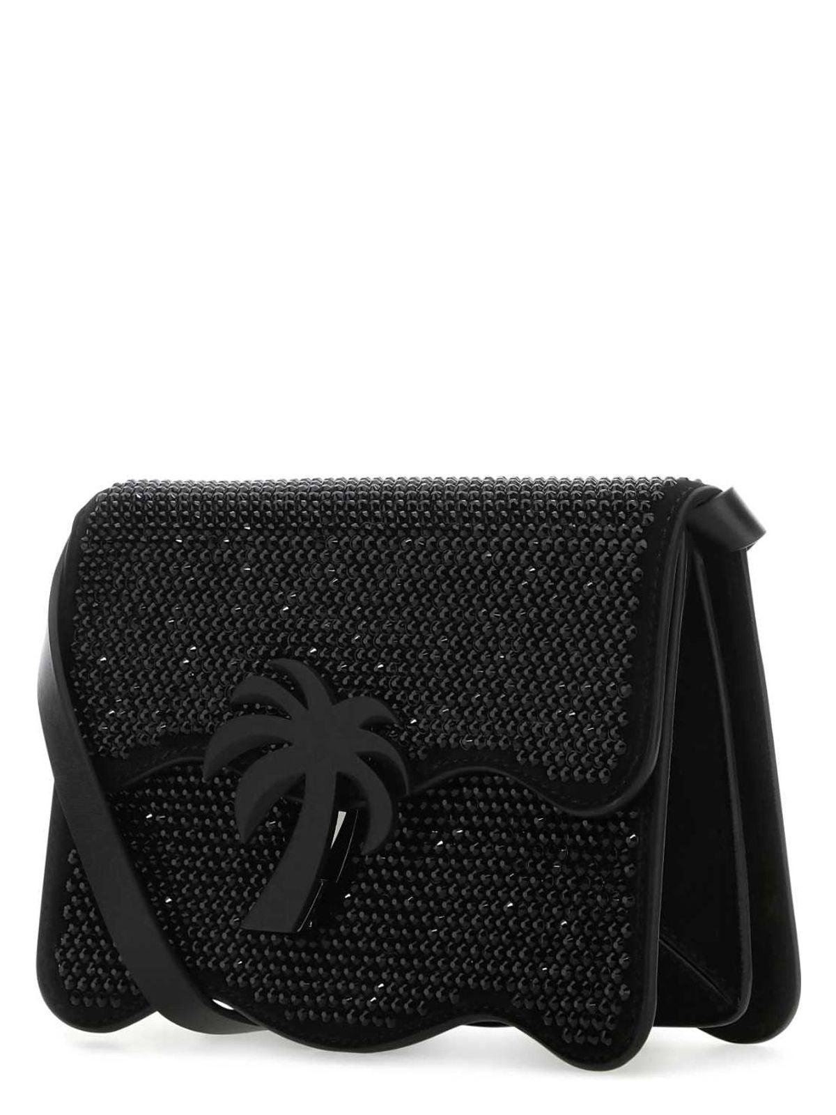 ショルダーバッグ・ポシェット PALM ANGELS Embellished Suede Palm Beach Crossbody Bag Palm Angels Embellished Suede Palm Beach Crossbody Bag in