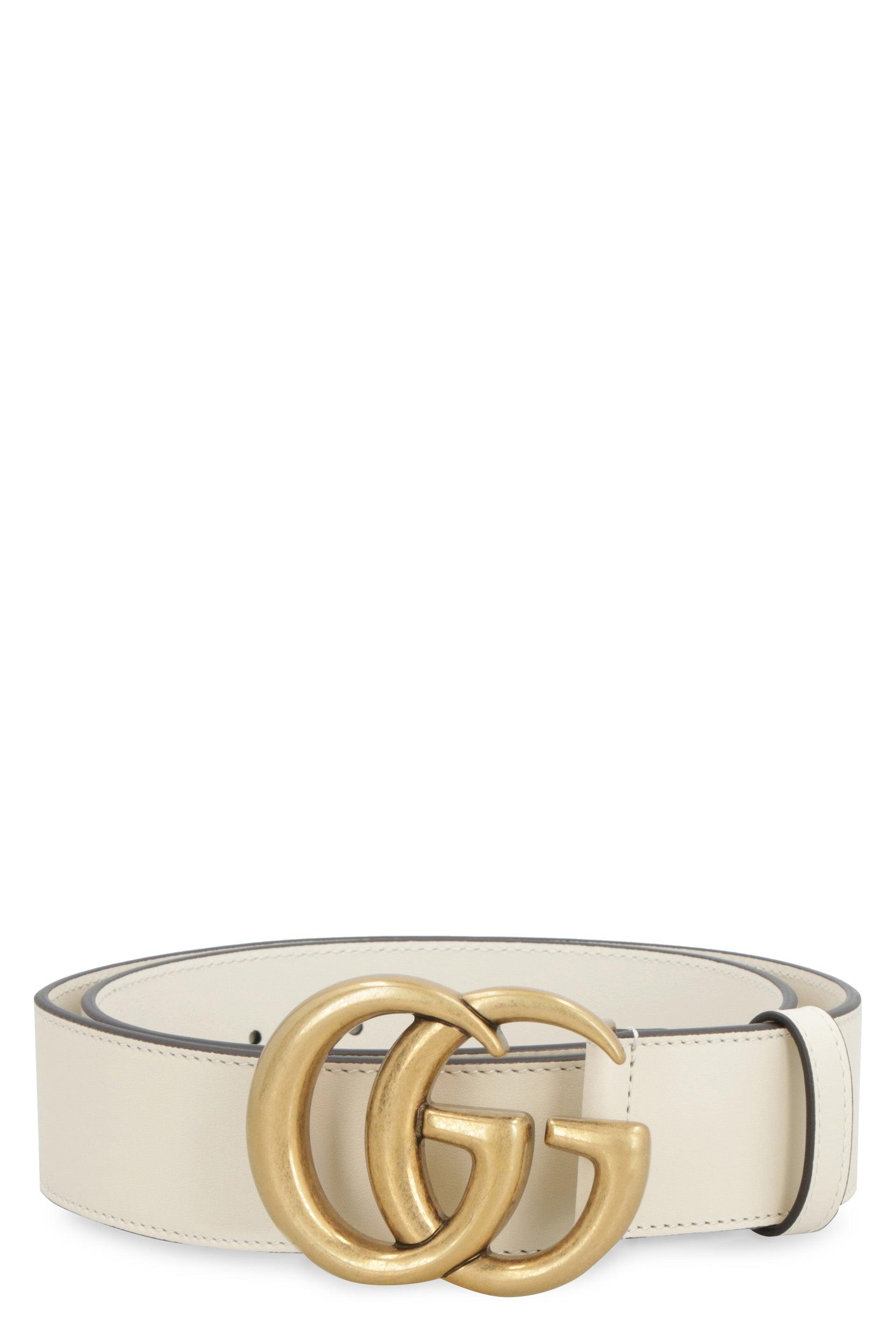 Gucci Leather Belt With Interlocking G Buckle | Lyst