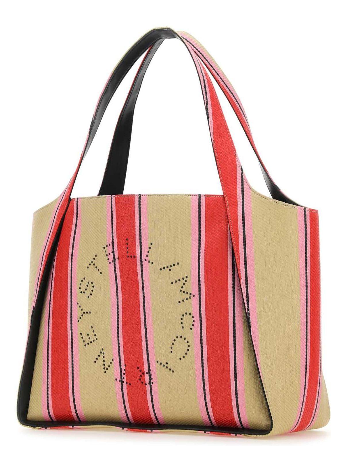 トートバッグ STELLA McCARTNEY Embroidered Raffia Stella Logo Shopping Bag 290b95a48d7869c5935e5c9abaca70