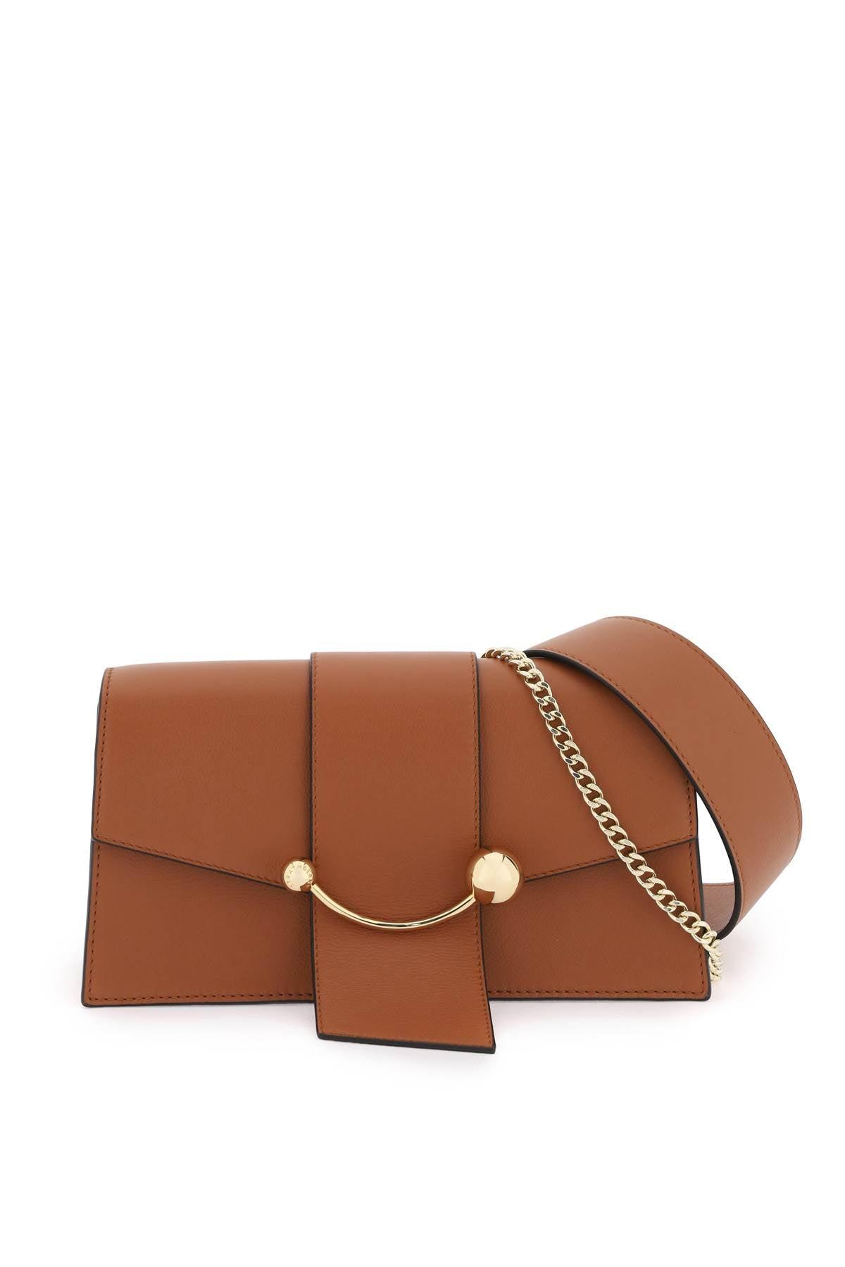 Strathberry - Crescent Shoulder - Leather Shoulder Bag - Beige