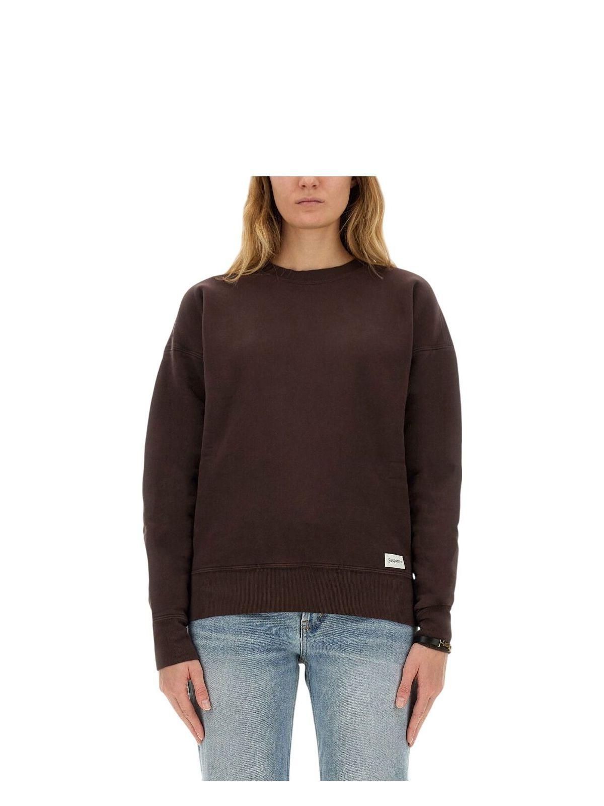 スウェット・トレーナー Saint Laurent Brown Cotton Sweatshirt SAINT LAURENT sweatshirt | Saint Laurent | YSL US