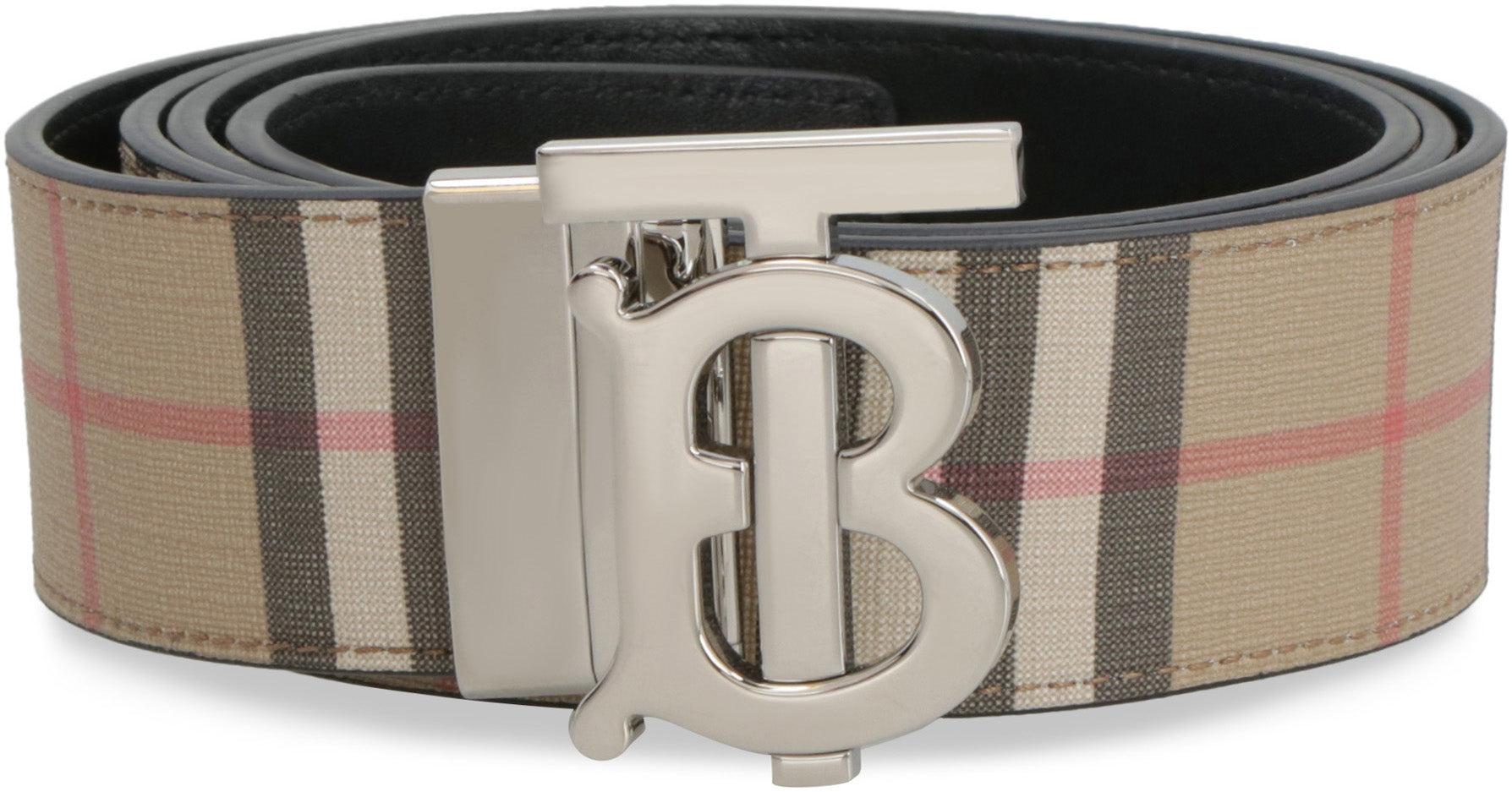 BURBERRY 3.5cm Reversible Leather Belt for Men