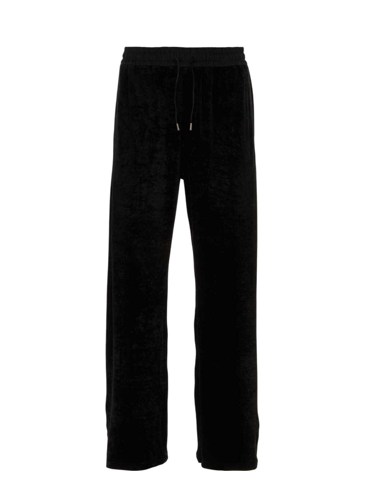 パンツ・ボトムスその他 SAINT LAURENT Black Stretch Chenille Joggers 24999739_55436262_1000.jpg