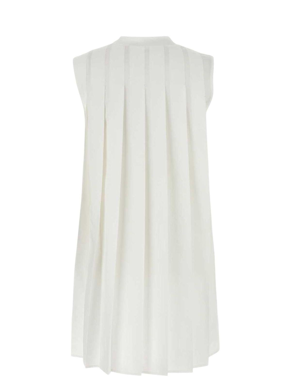 【送料&関税込】Sacai White Cotton Mini Dress Sacai Cotton Mini Dress in White | Lyst