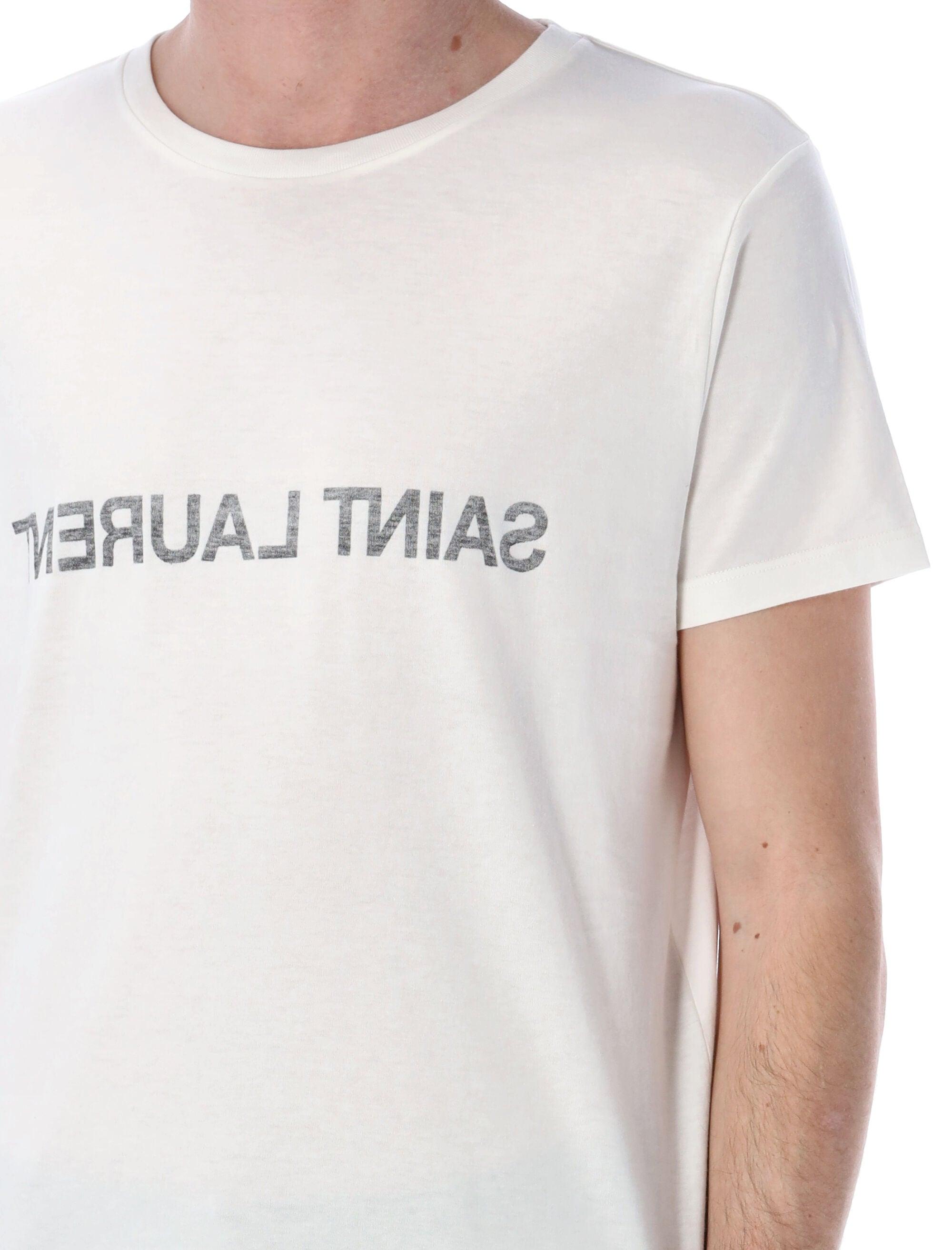 Men's Reverse Logo T-shirt by Saint Laurent