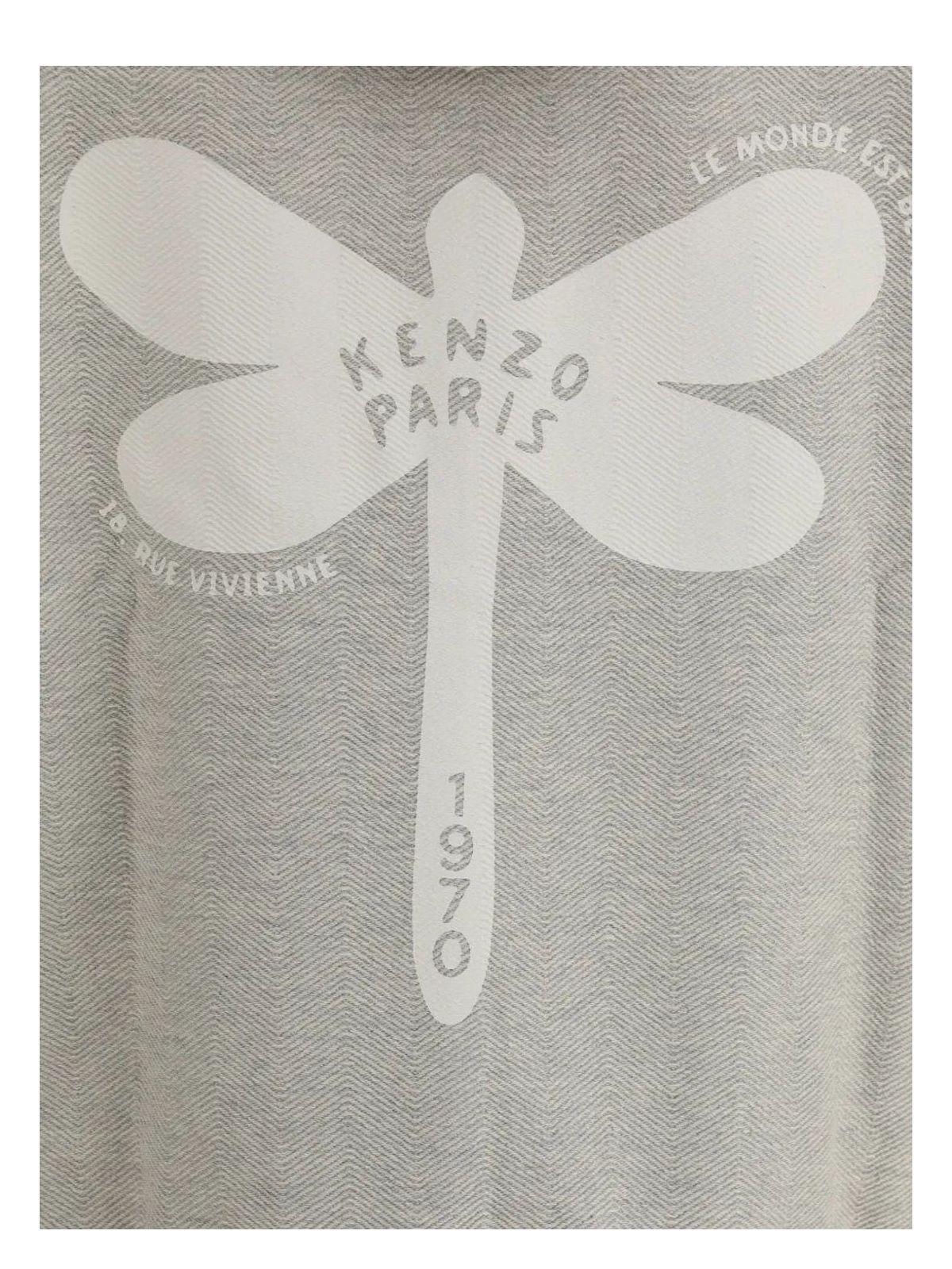 パーカー・フーディ KENZO GOTS KENZO DRAGONFLY FULL ZIP HOODIE KENZO Gots Dragonfly Full Zip Hoodie in Gray for Men | Lyst
