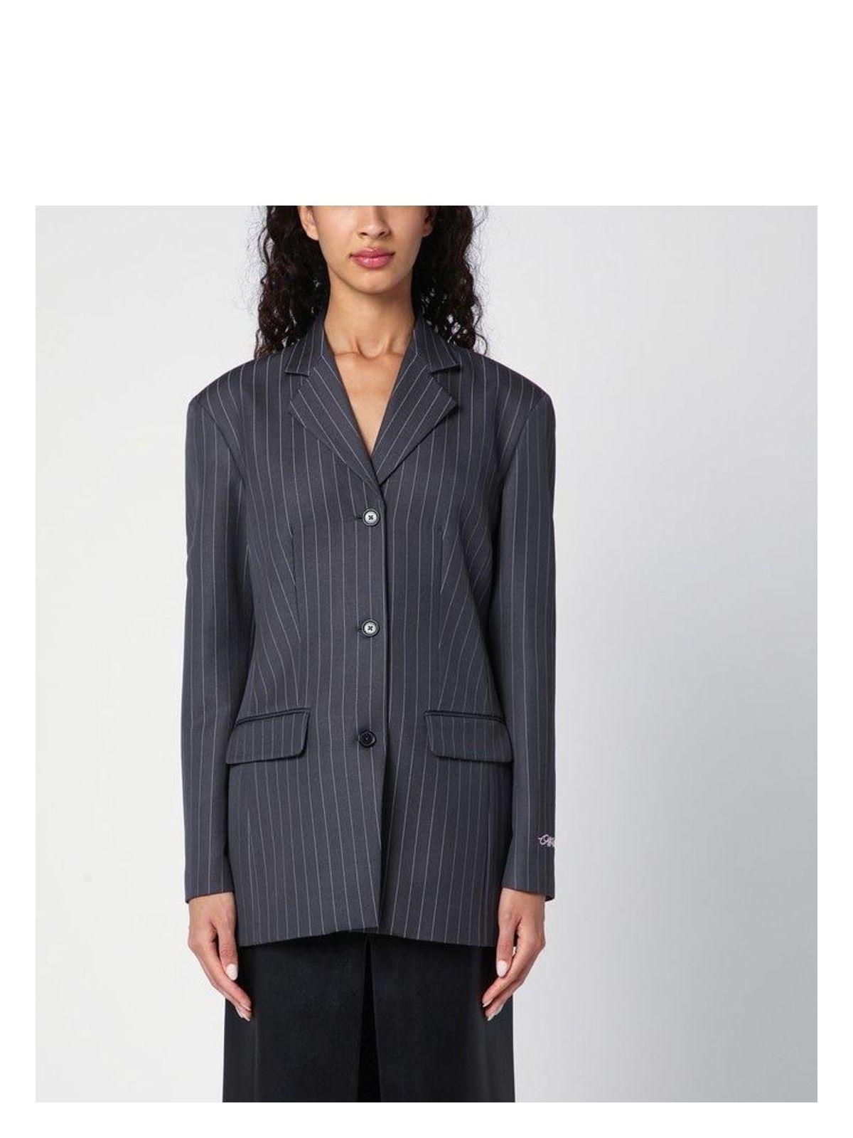 ジャケット OFF-WHITE BLACK DRILL OVERSIZE BLAZER Off-White c/o Virgil Abloh Blazers, sport coats and suit