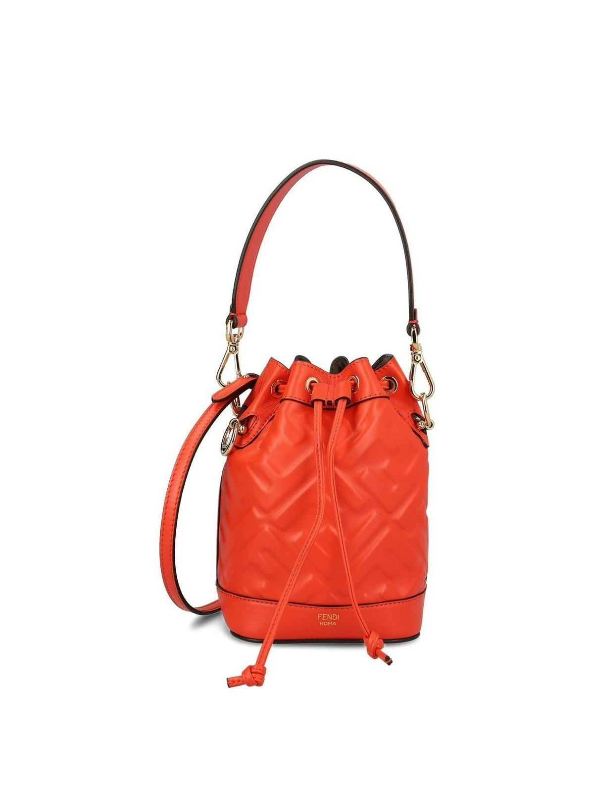 Fendi Mon Tresor Mini Bucket Bag in Red Lyst
