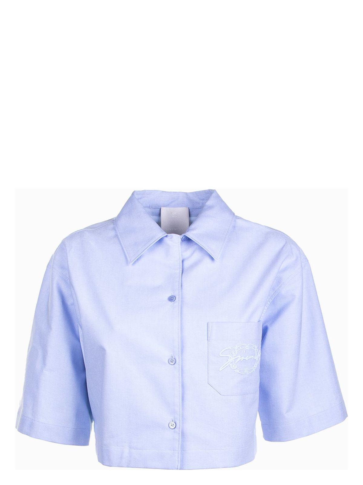 Tシャツ・カットソー GIVENCHY Powder Blue Cotton T-Shirt Givenchy Powder Blue Cotton T-Shirt () IFCHIC.COM