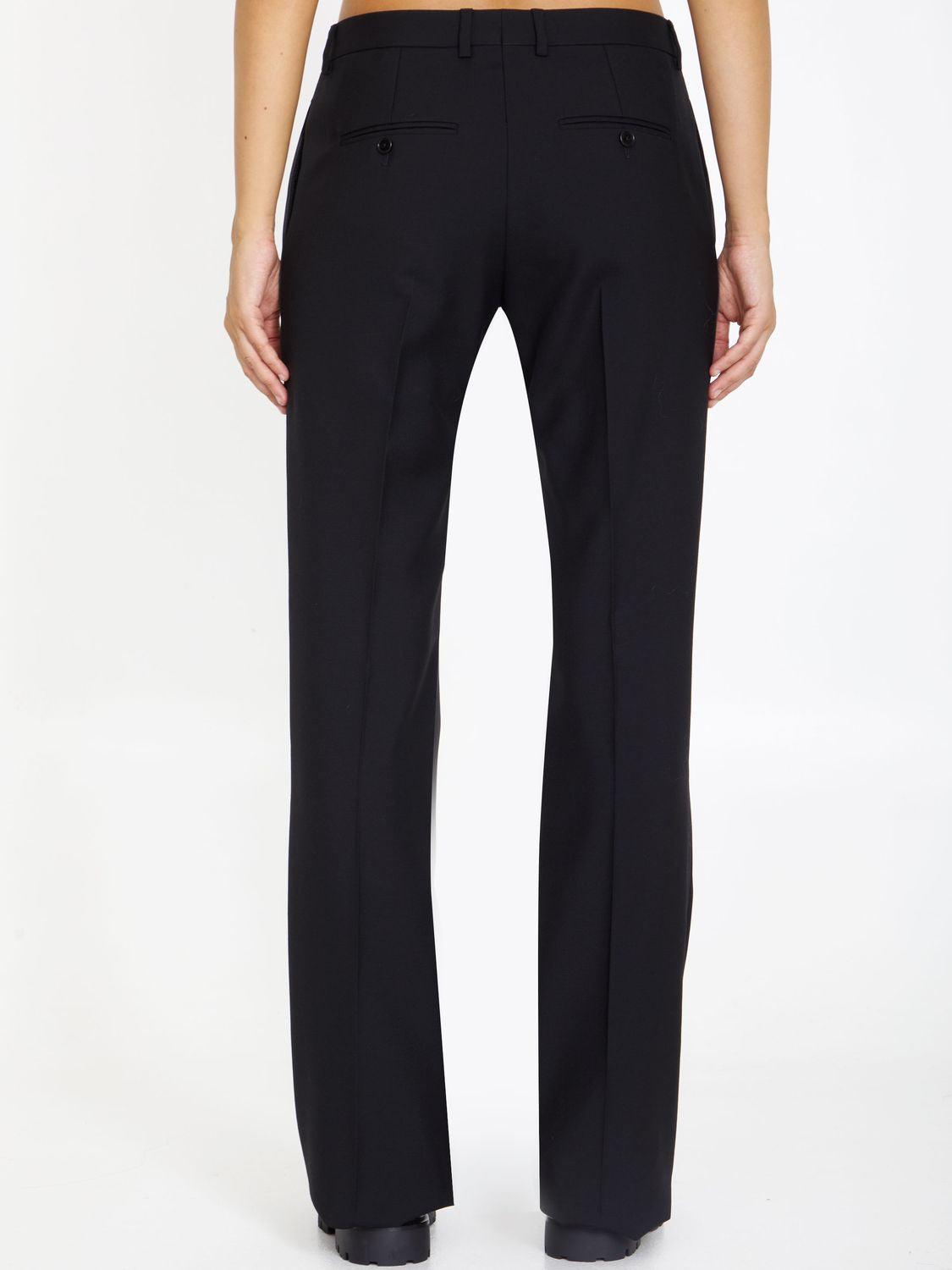 モダンクラシック▼Dylan Tux Pants▼CELINE dylan tux pants in wool and mohair - BLACK | CELINE