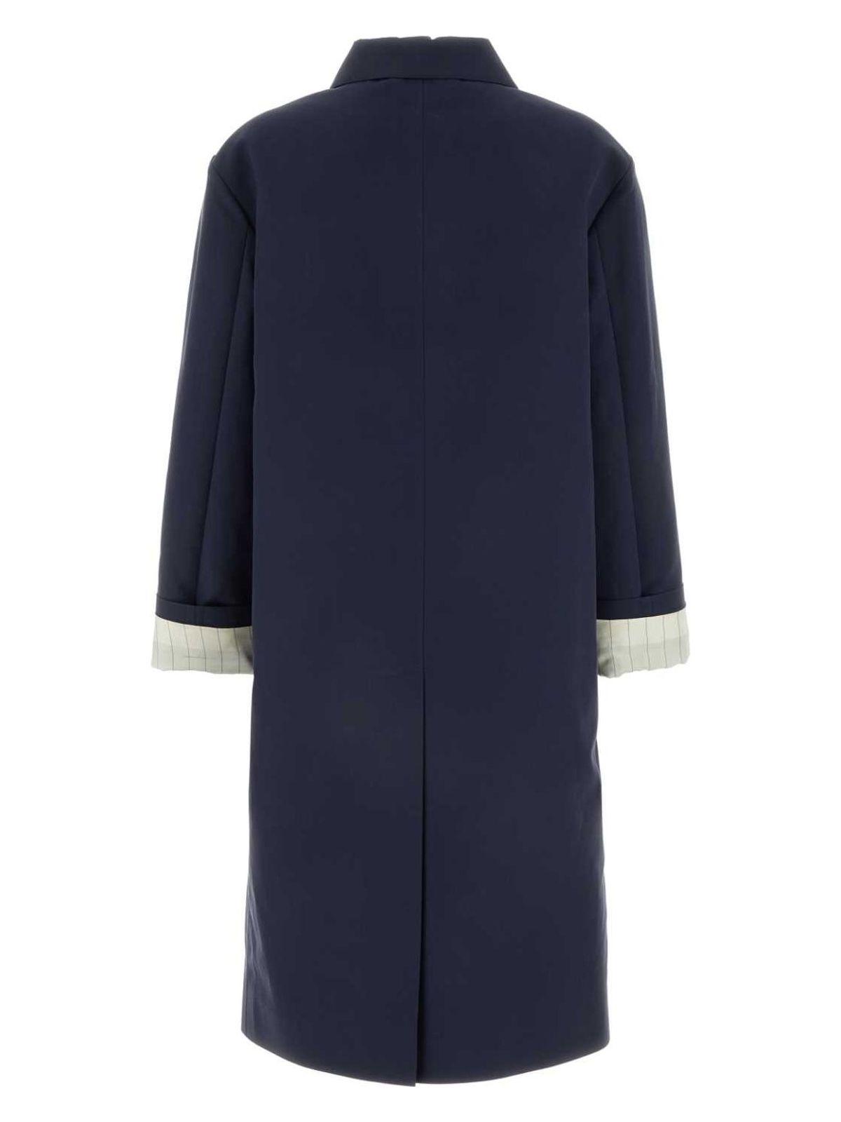 miu-miu-Blue-Cotton-Trench-
