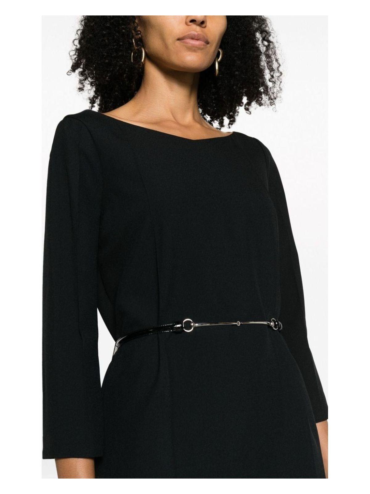 ワンピース Gucci Black Crepe Mini Dress Gucci Crepe Mini Dress in Black | Lyst
