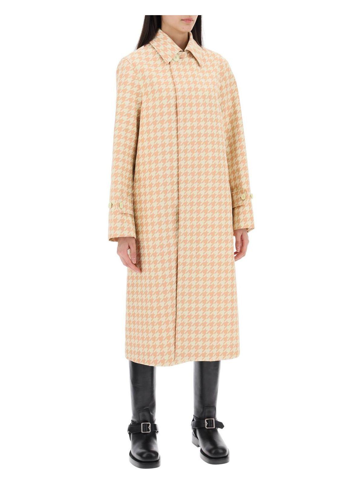 コート BURBERRY EMBROIDERED TWILL COAT Burberry Embroidered Twill Coat in Natural | Lyst