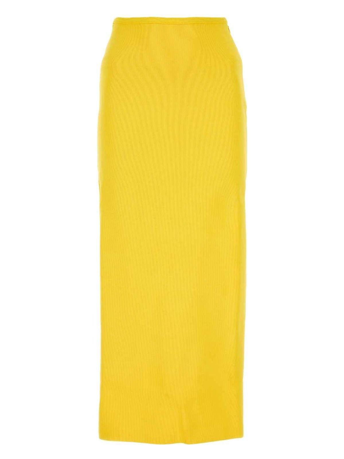 スカート JIL SANDER Yellow Viscose Blend Skirt Jil Sander Viscose Blend Skirt in Yellow | Lyst