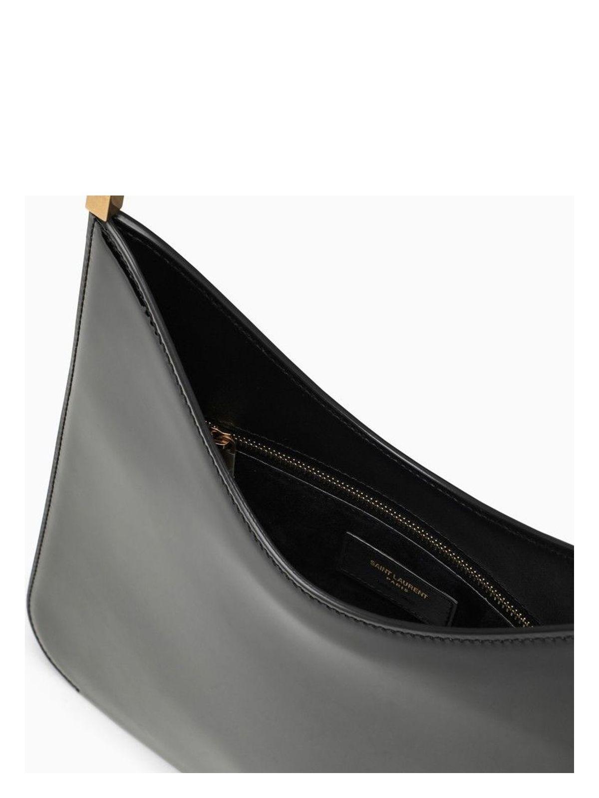 Saint Laurent Leather Bo Sadie Shoulder Bag in Black | Lyst
